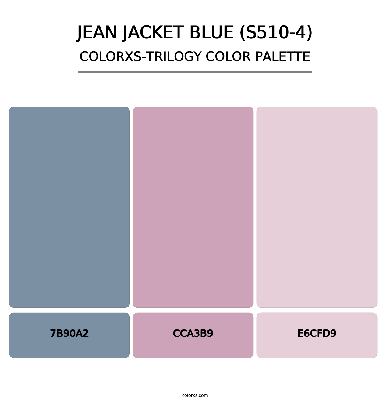 Jean Jacket Blue (S510-4) - Colorxs Trilogy Palette
