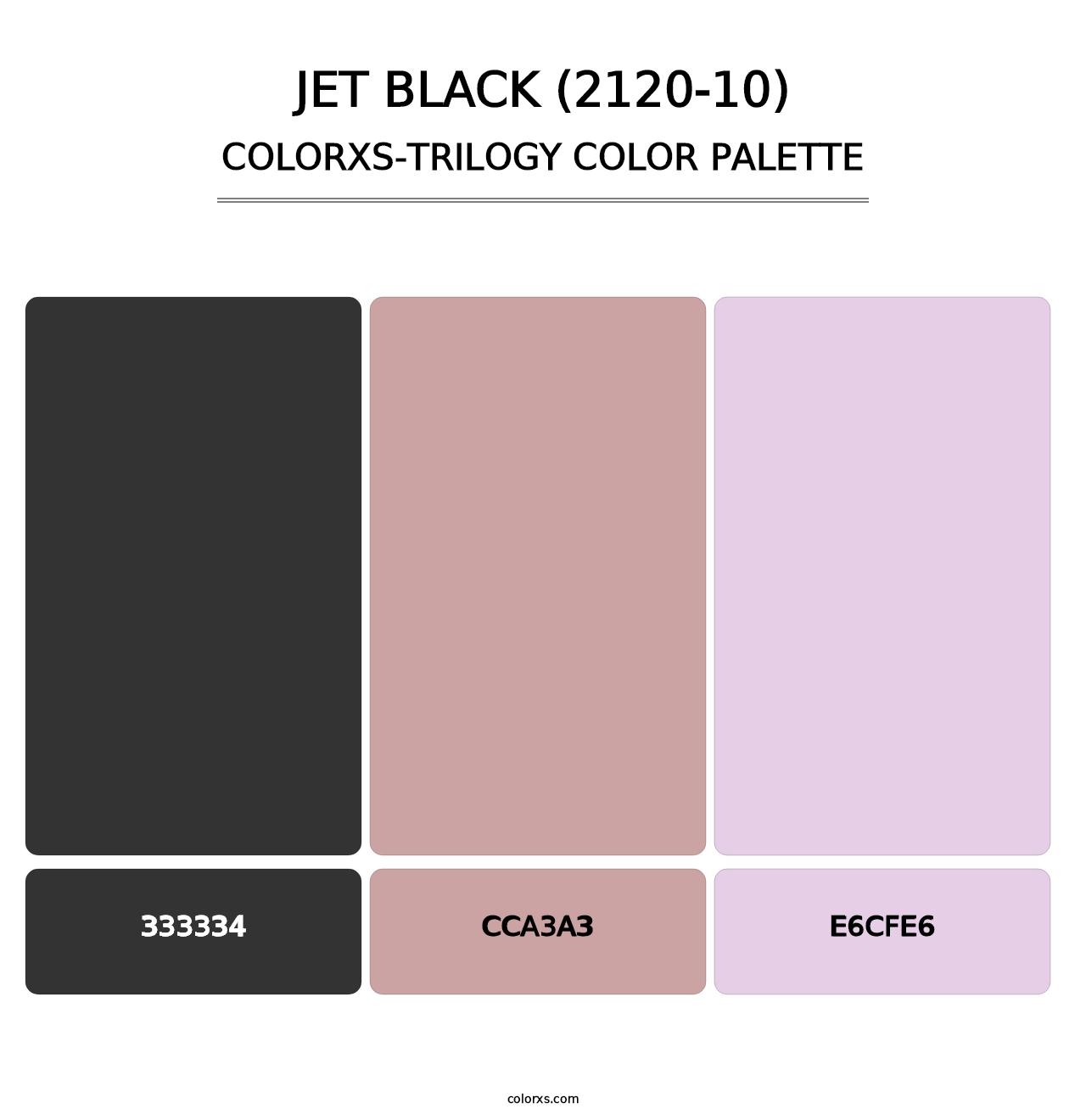 Jet Black (2120-10) - Colorxs Trilogy Palette