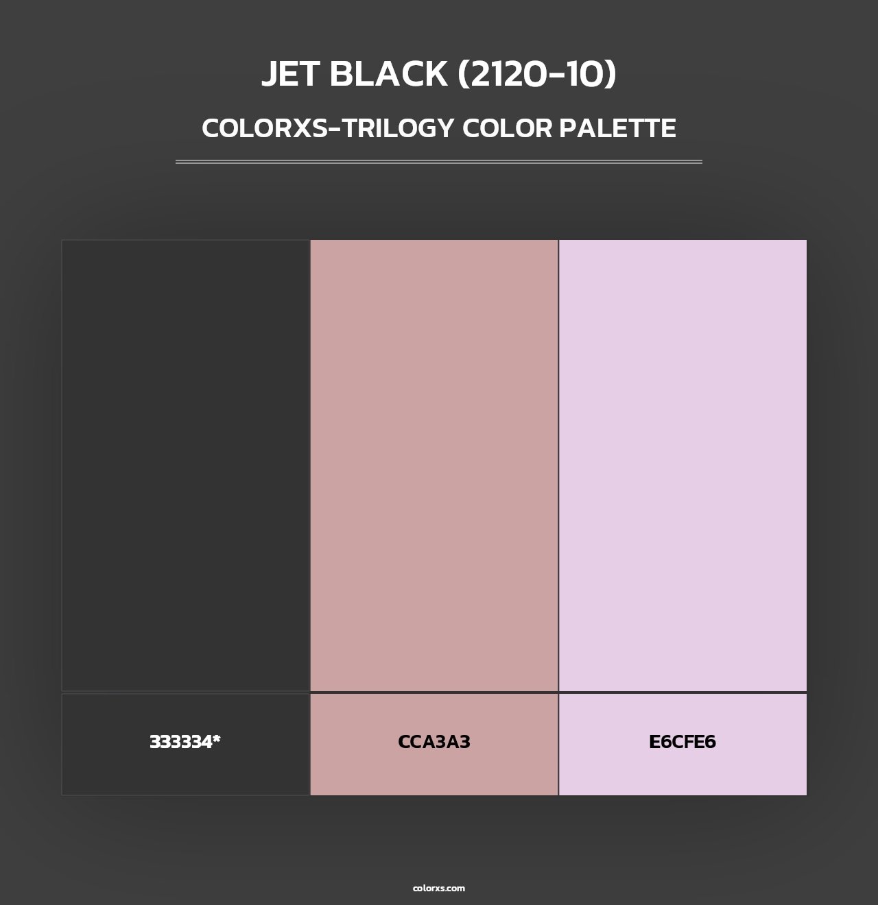 Jet Black (2120-10) - Colorxs Trilogy Palette