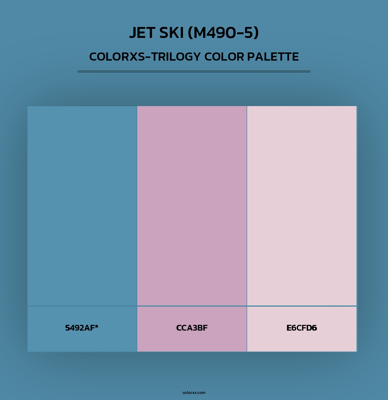 Jet Ski (M490-5) - Colorxs Trilogy Palette