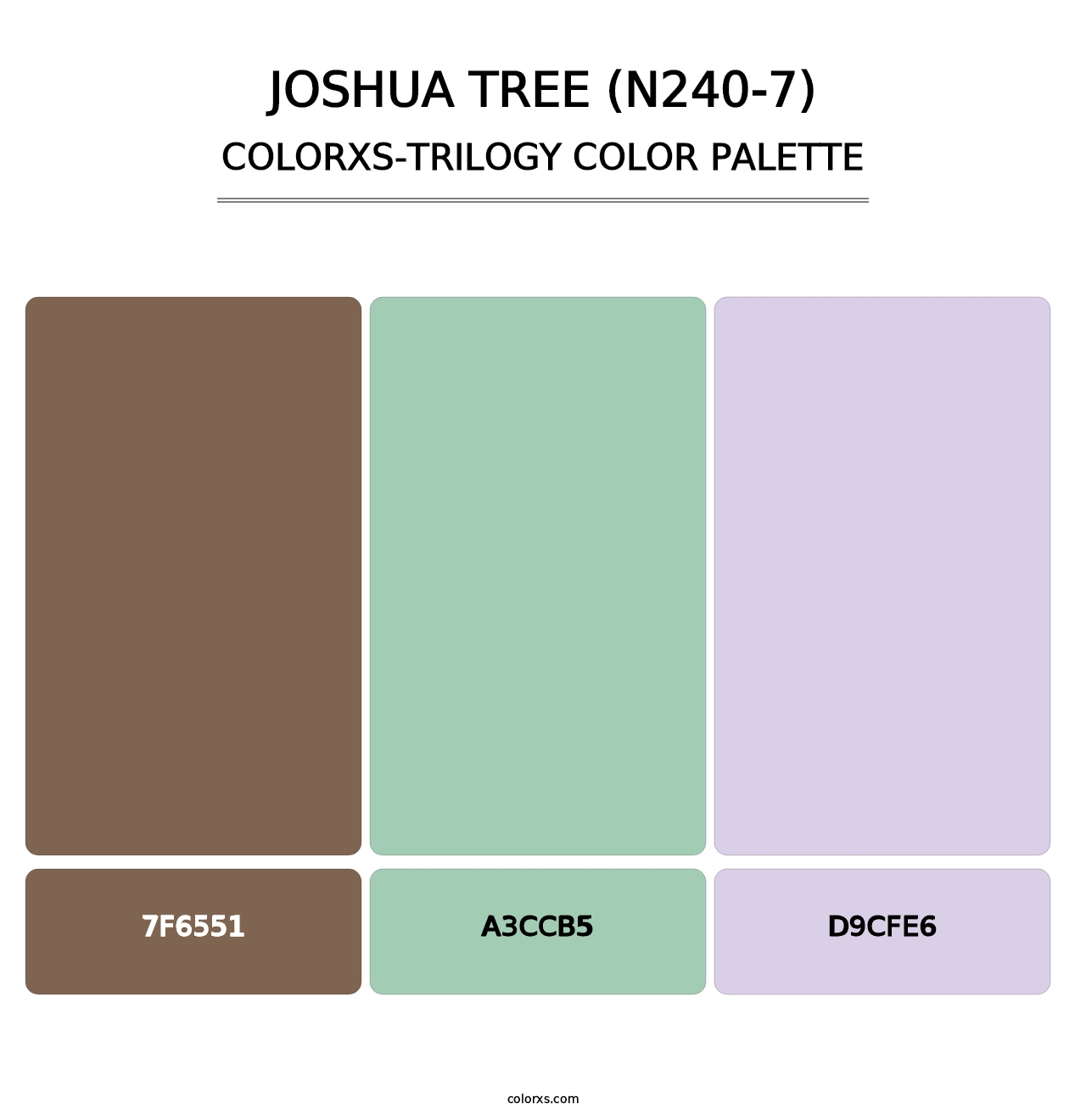Joshua Tree (N240-7) - Colorxs Trilogy Palette