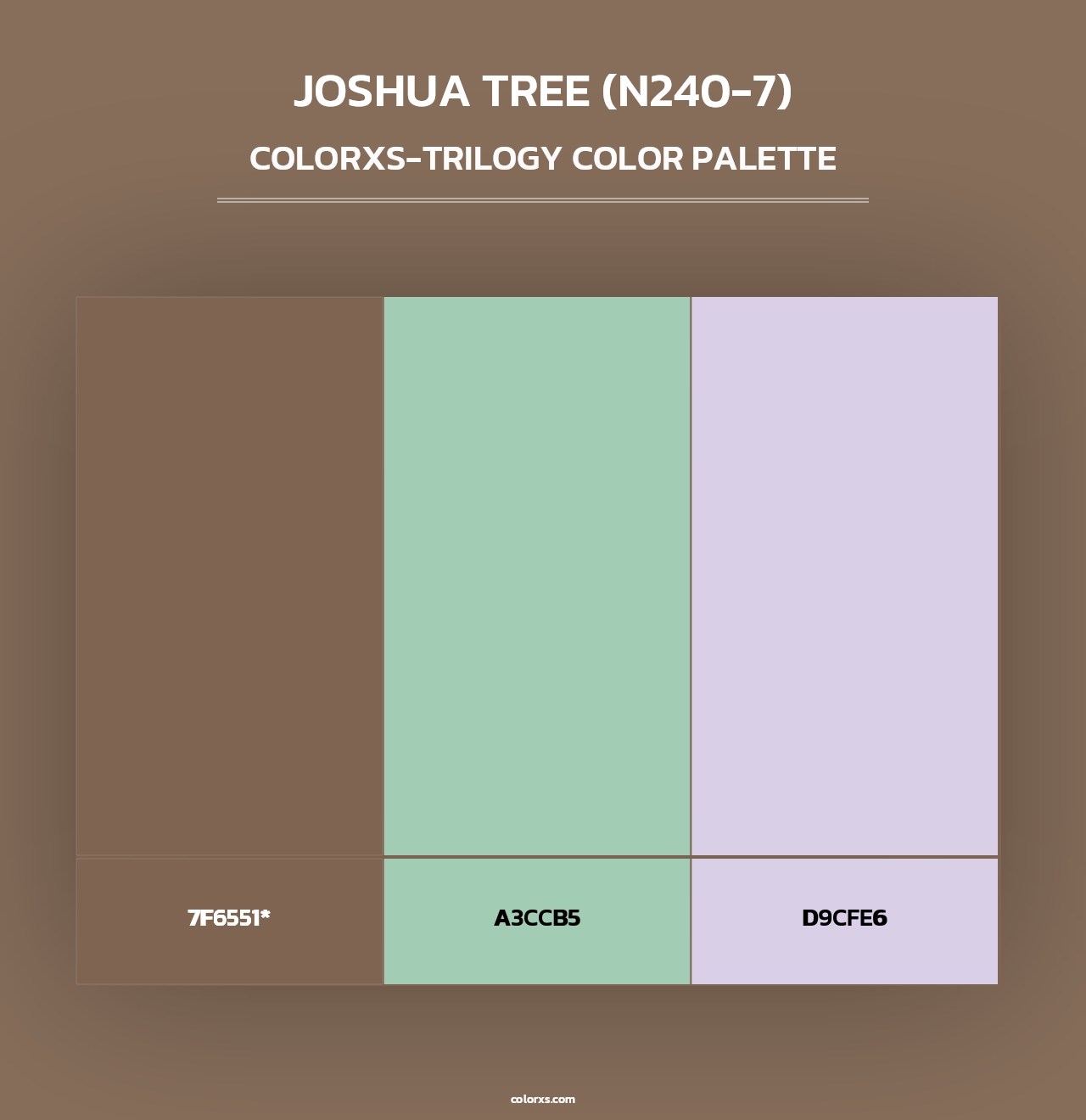 Joshua Tree (N240-7) - Colorxs Trilogy Palette