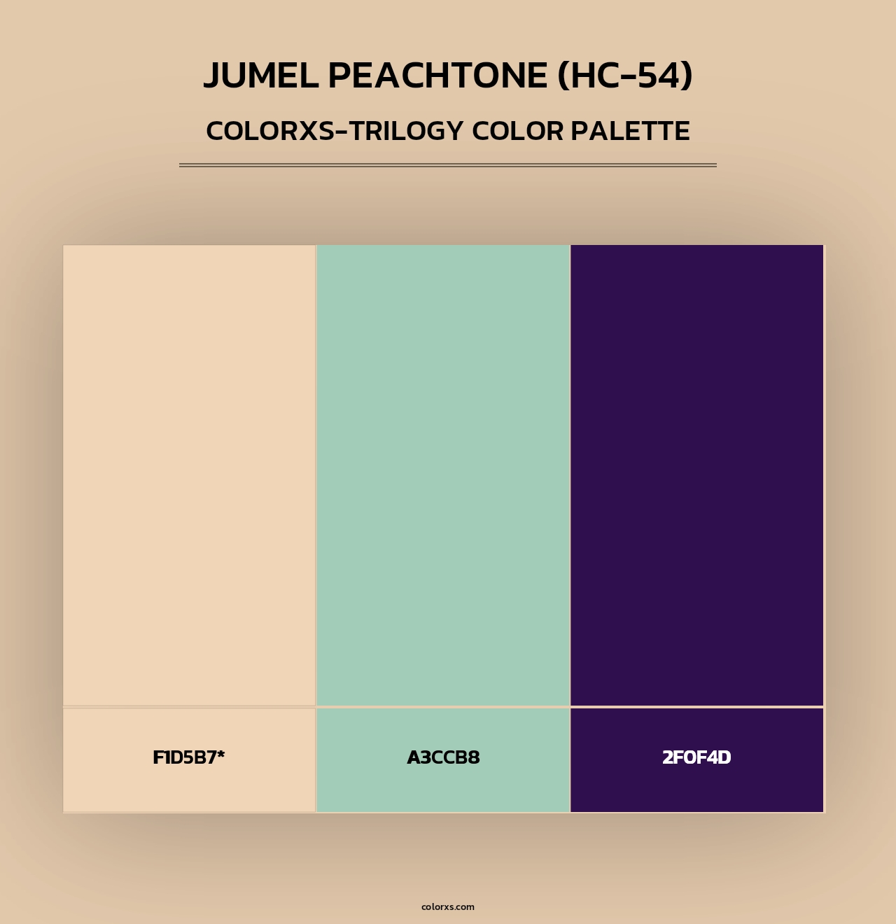 Jumel Peachtone (HC-54) - Colorxs Trilogy Palette