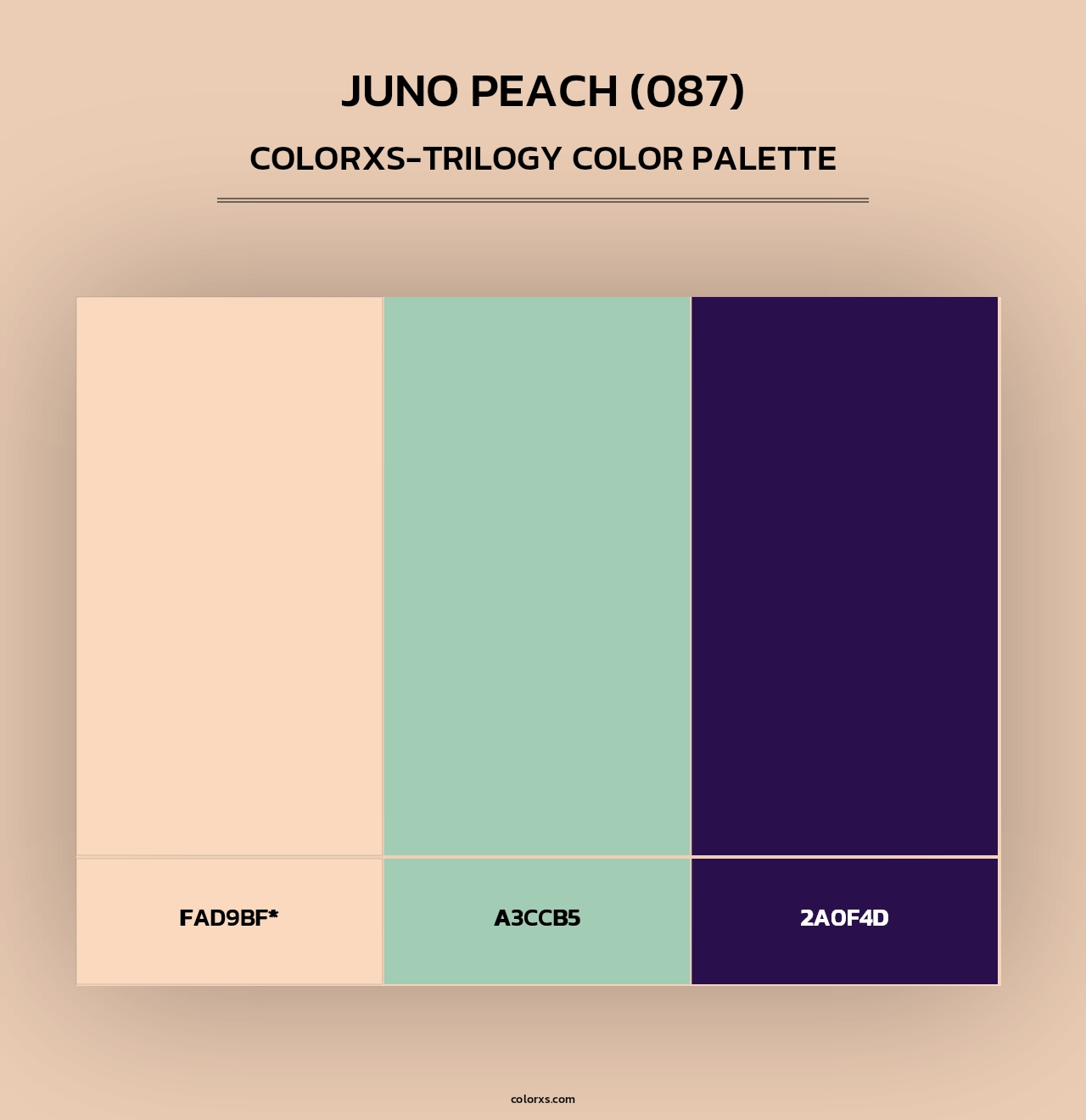 Juno Peach (087) - Colorxs Trilogy Palette