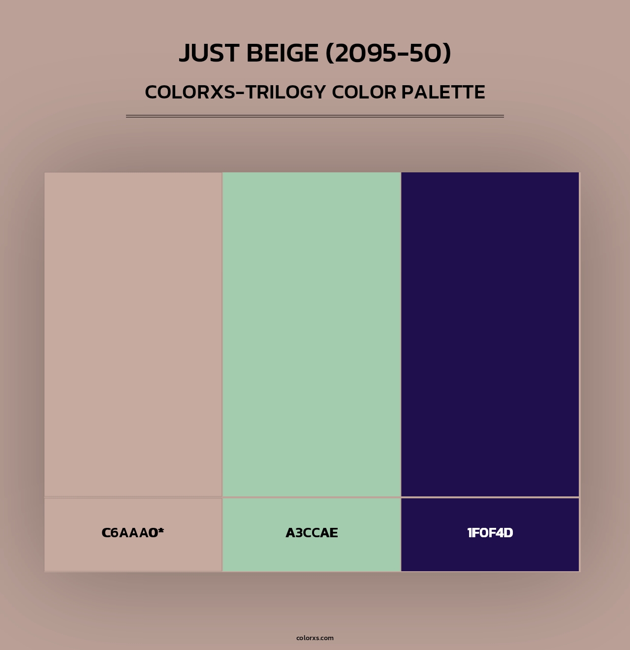 Just Beige (2095-50) - Colorxs Trilogy Palette