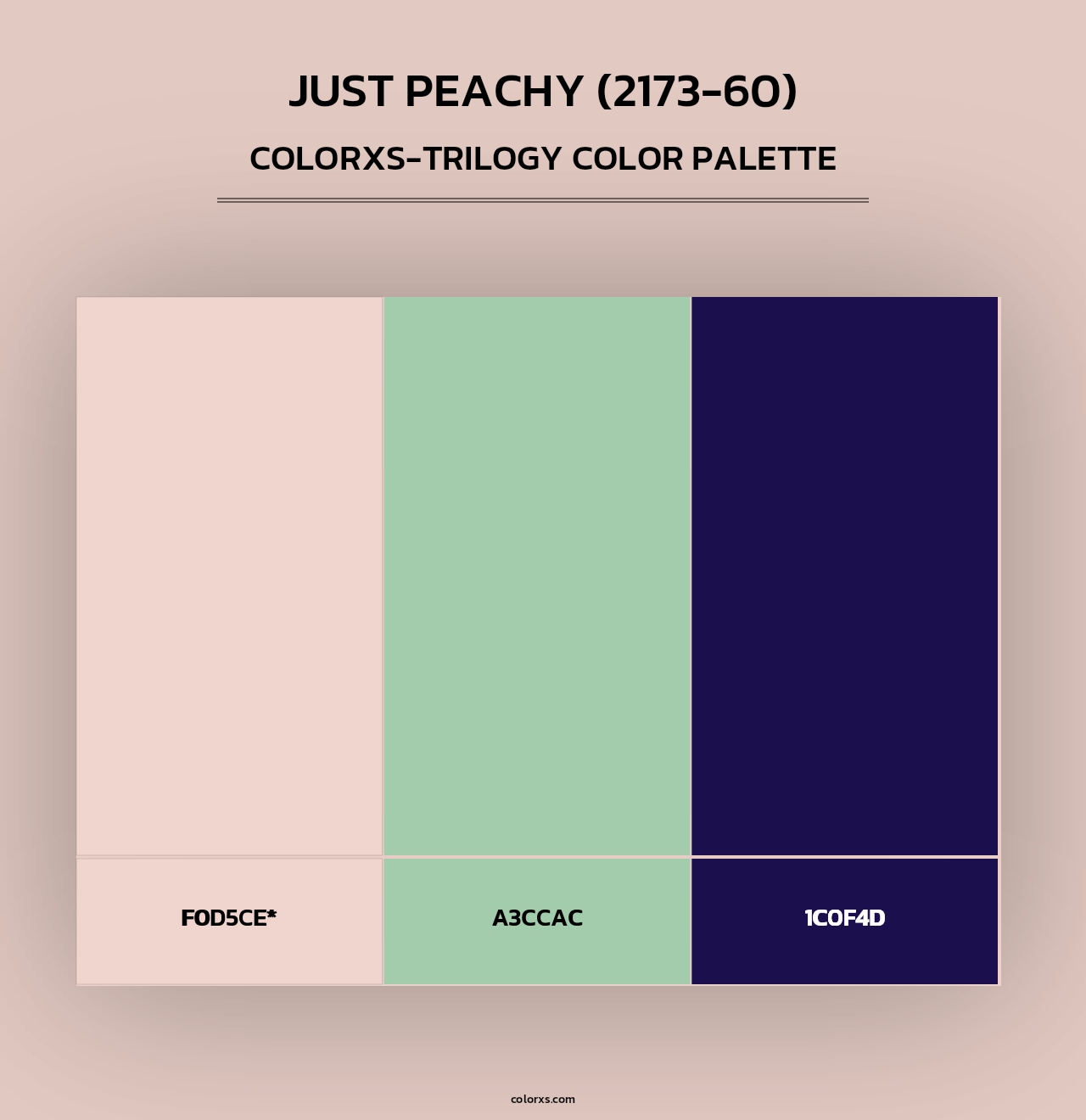 Just Peachy (2173-60) - Colorxs Trilogy Palette