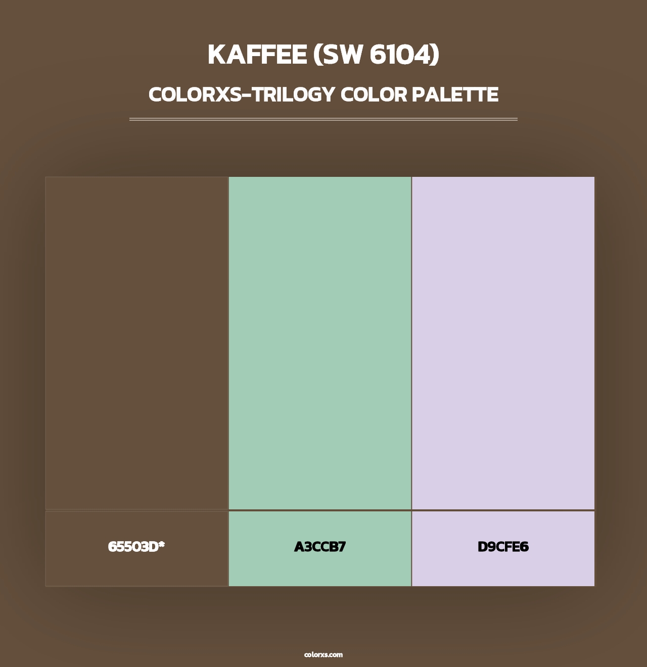 Kaffee (SW 6104) - Colorxs Trilogy Palette