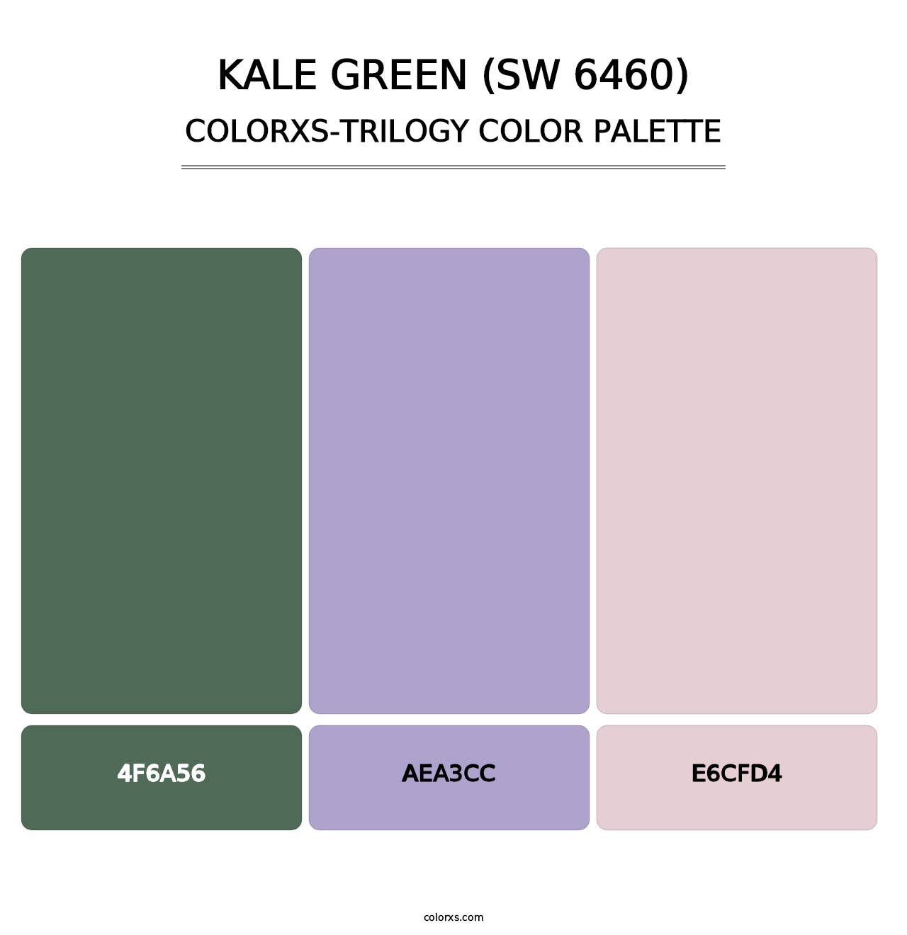 Kale Green (SW 6460) - Colorxs Trilogy Palette