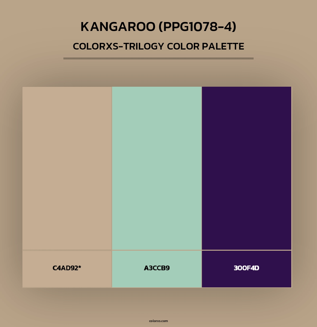 Kangaroo (PPG1078-4) - Colorxs Trilogy Palette
