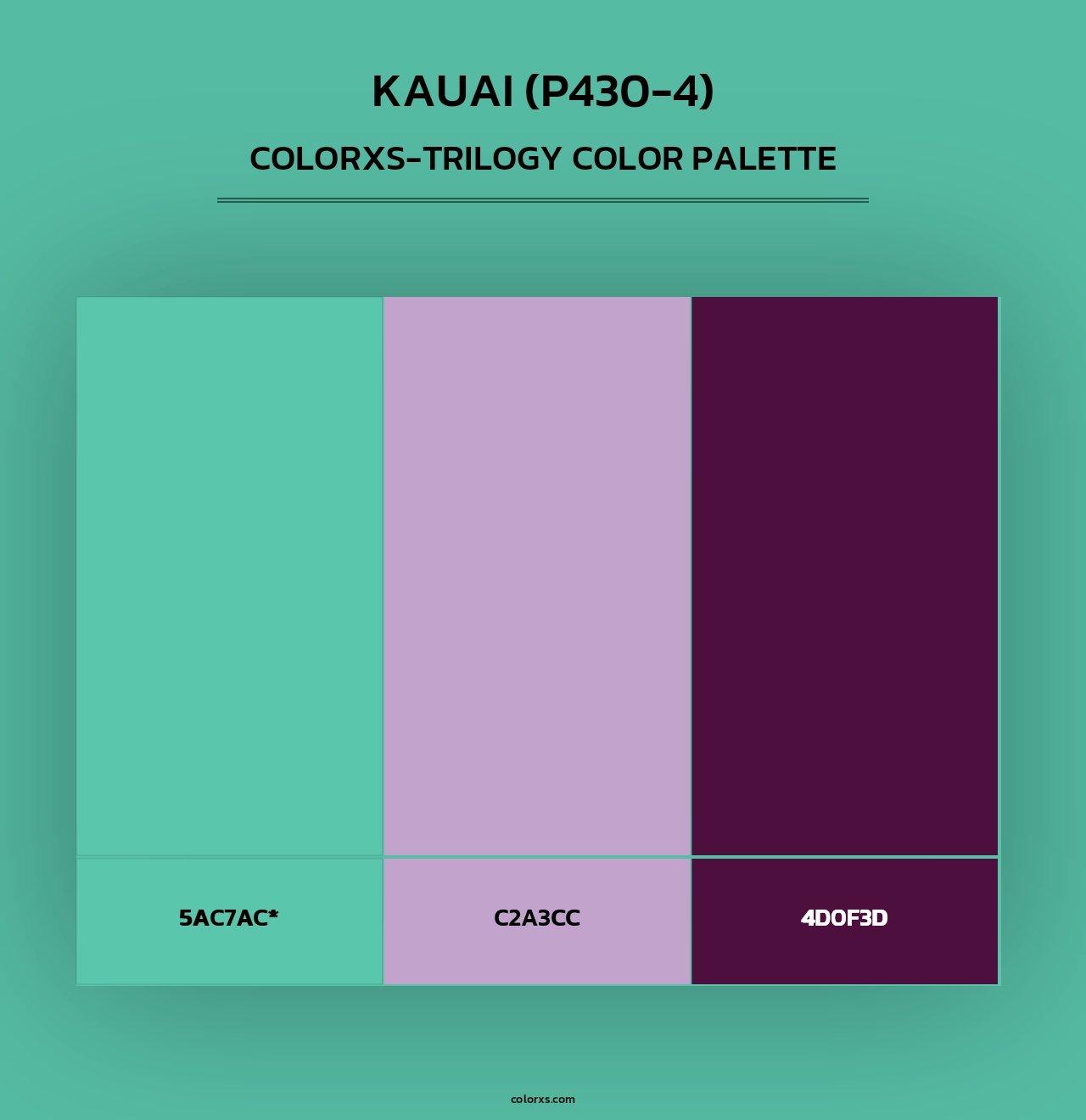 Kauai (P430-4) - Colorxs Trilogy Palette