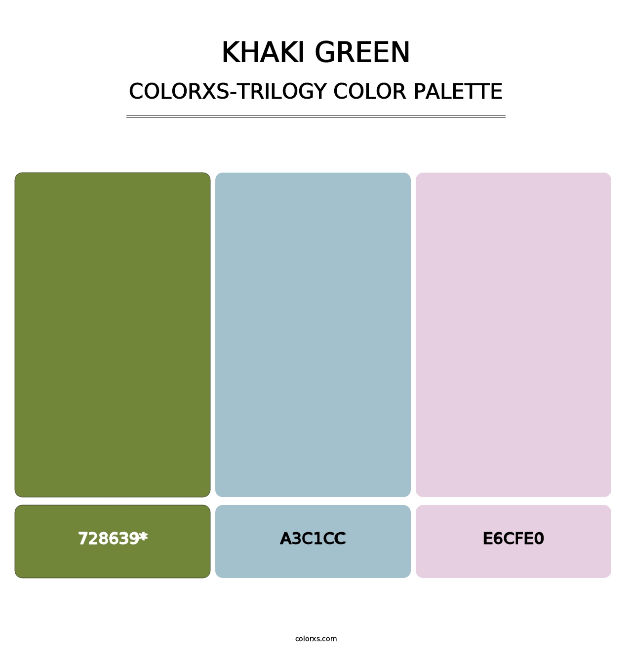 Khaki Green - Colorxs Trilogy Palette