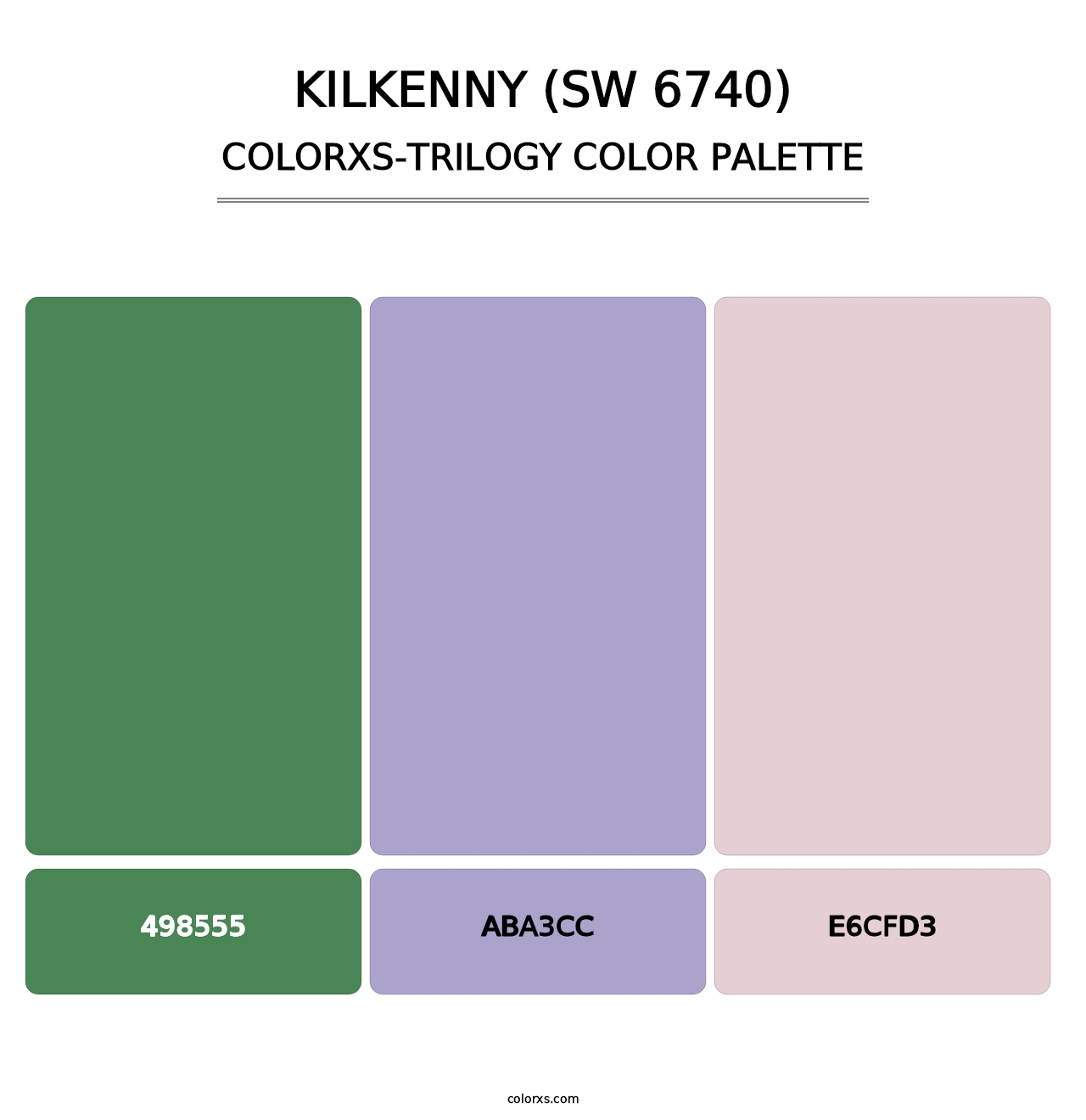 Kilkenny (SW 6740) - Colorxs Trilogy Palette
