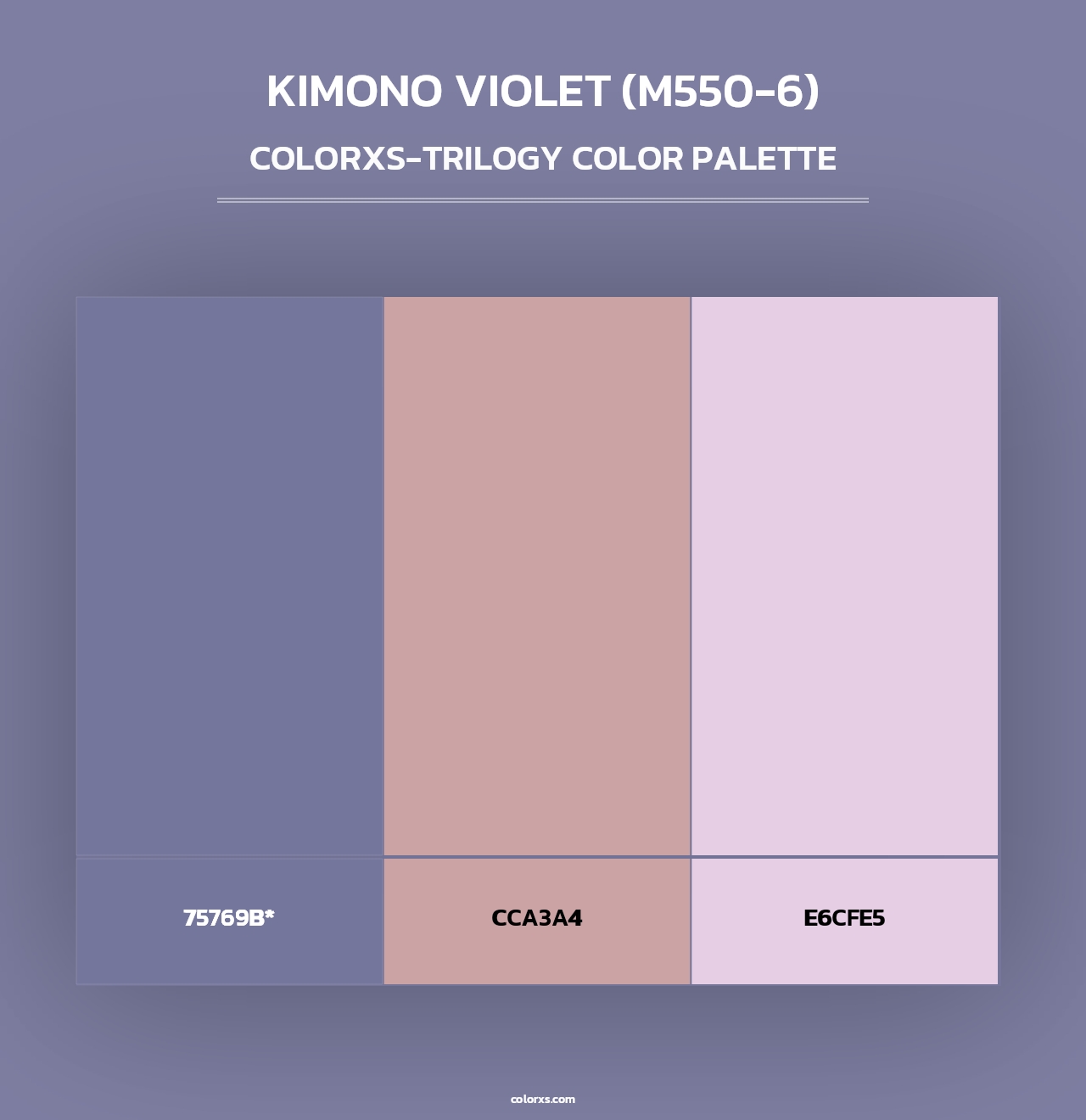 Kimono Violet (M550-6) - Colorxs Trilogy Palette