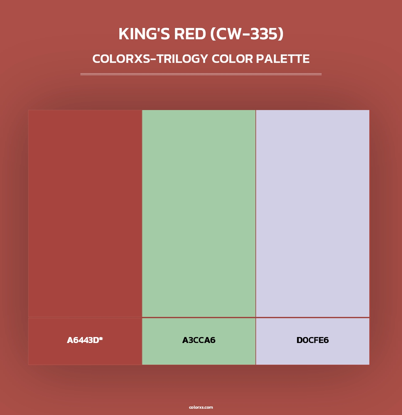 King's Red (CW-335) - Colorxs Trilogy Palette