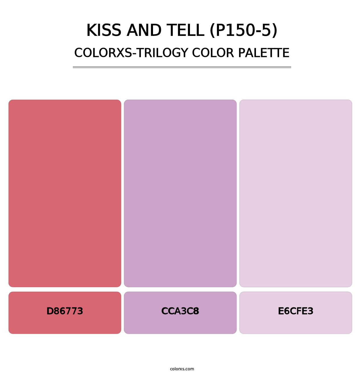 Kiss And Tell (P150-5) - Colorxs Trilogy Palette