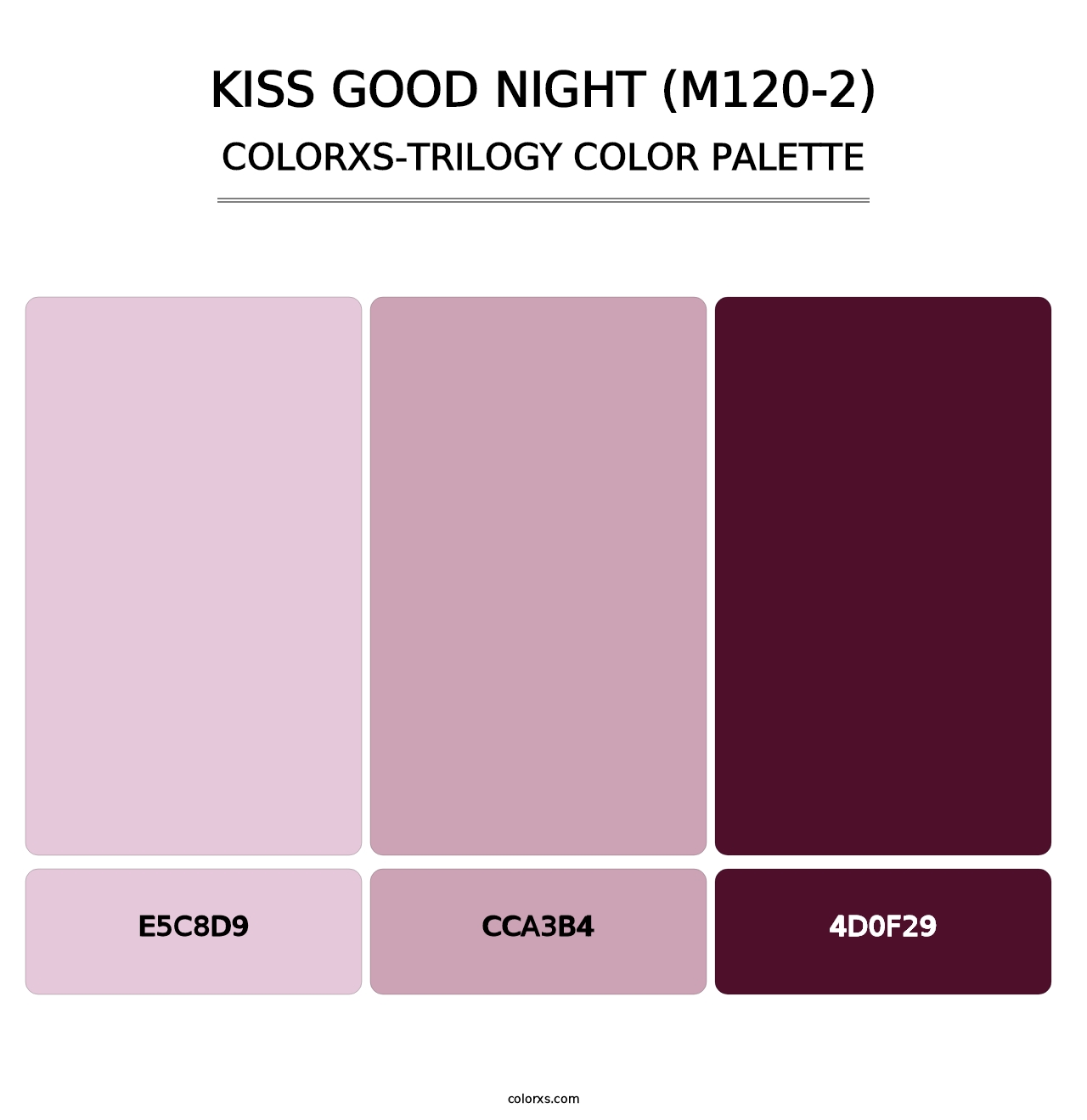 Kiss Good Night (M120-2) - Colorxs Trilogy Palette
