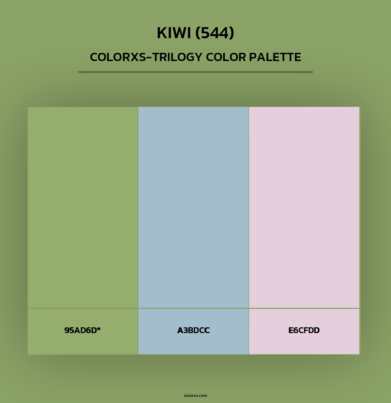 Kiwi (544) - Colorxs Trilogy Palette