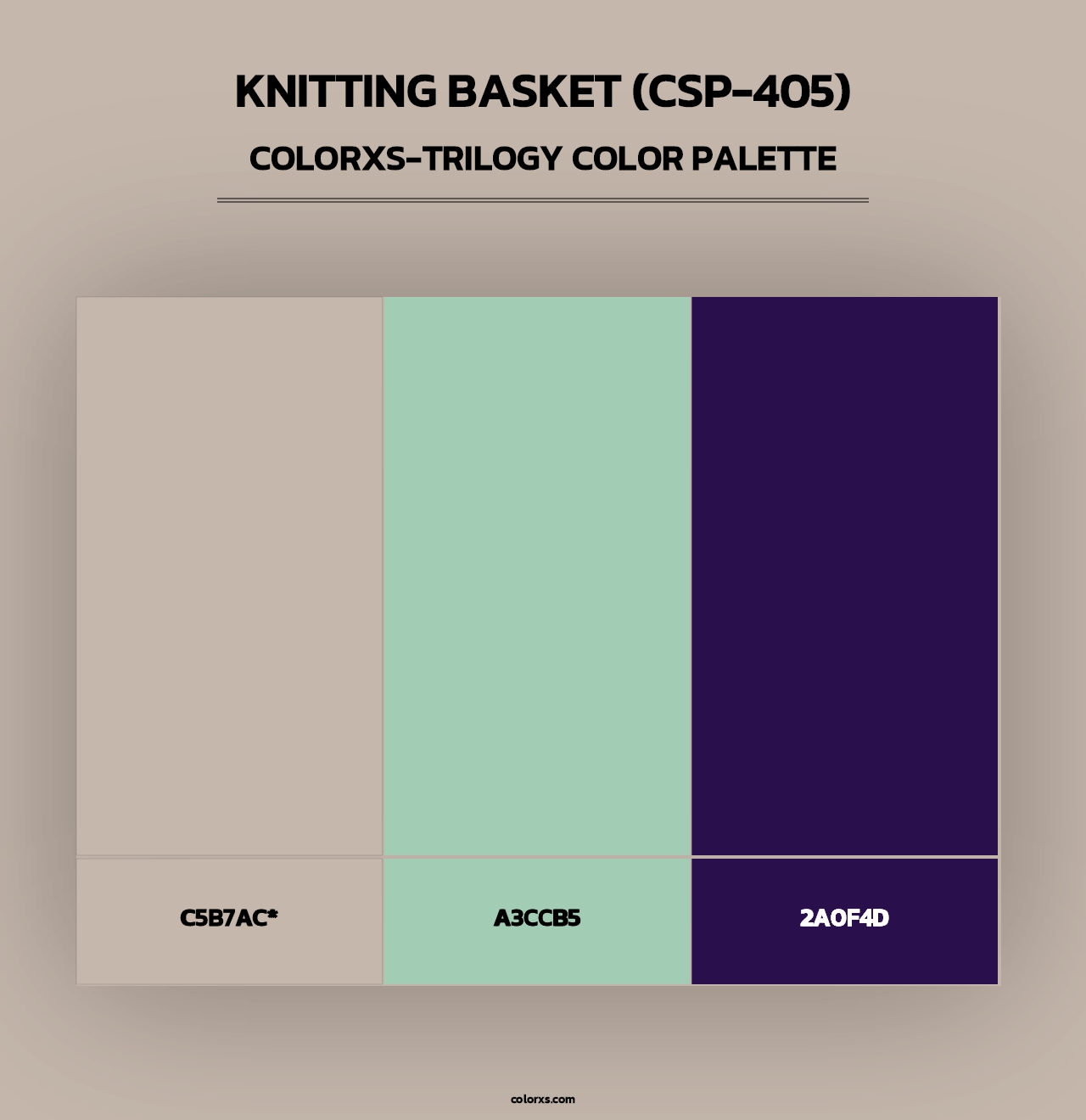 Knitting Basket (CSP-405) - Colorxs Trilogy Palette