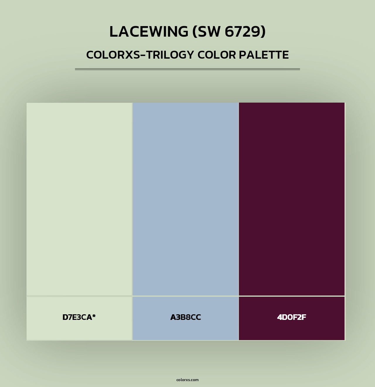 Lacewing (SW 6729) - Colorxs Trilogy Palette