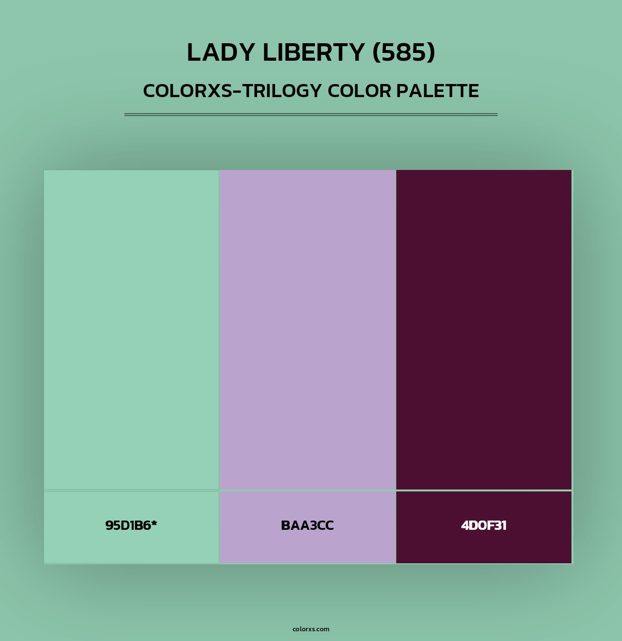 Lady Liberty (585) - Colorxs Trilogy Palette