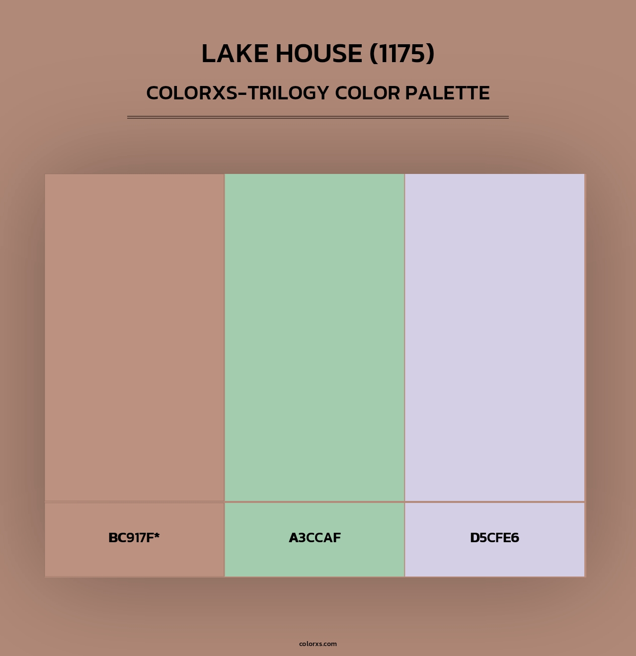 Lake House (1175) - Colorxs Trilogy Palette