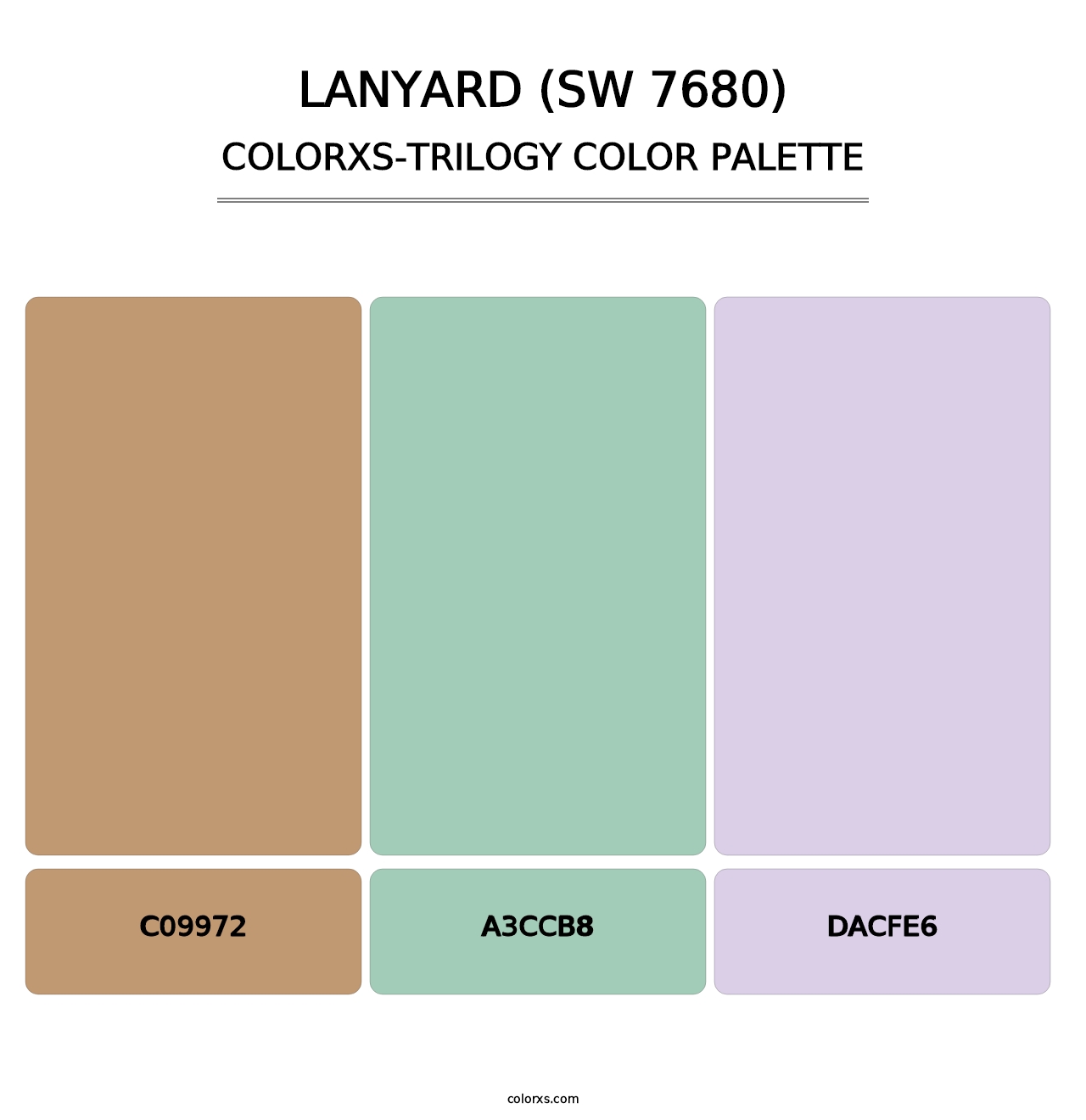 Lanyard (SW 7680) - Colorxs Trilogy Palette