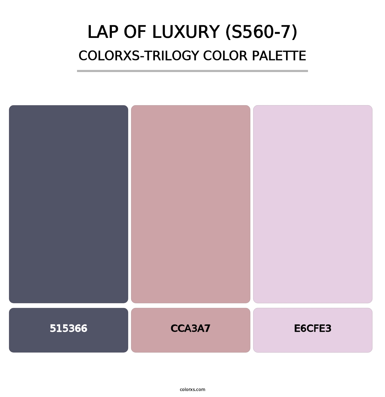 Lap Of Luxury (S560-7) - Colorxs Trilogy Palette
