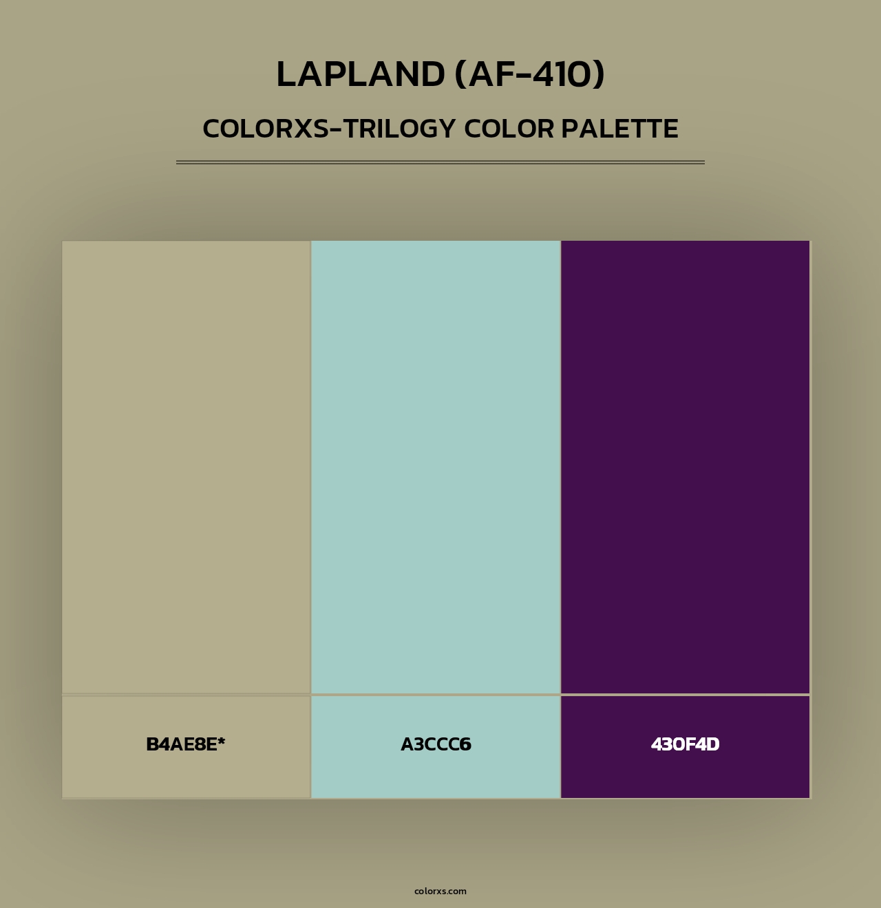 Lapland (AF-410) - Colorxs Trilogy Palette