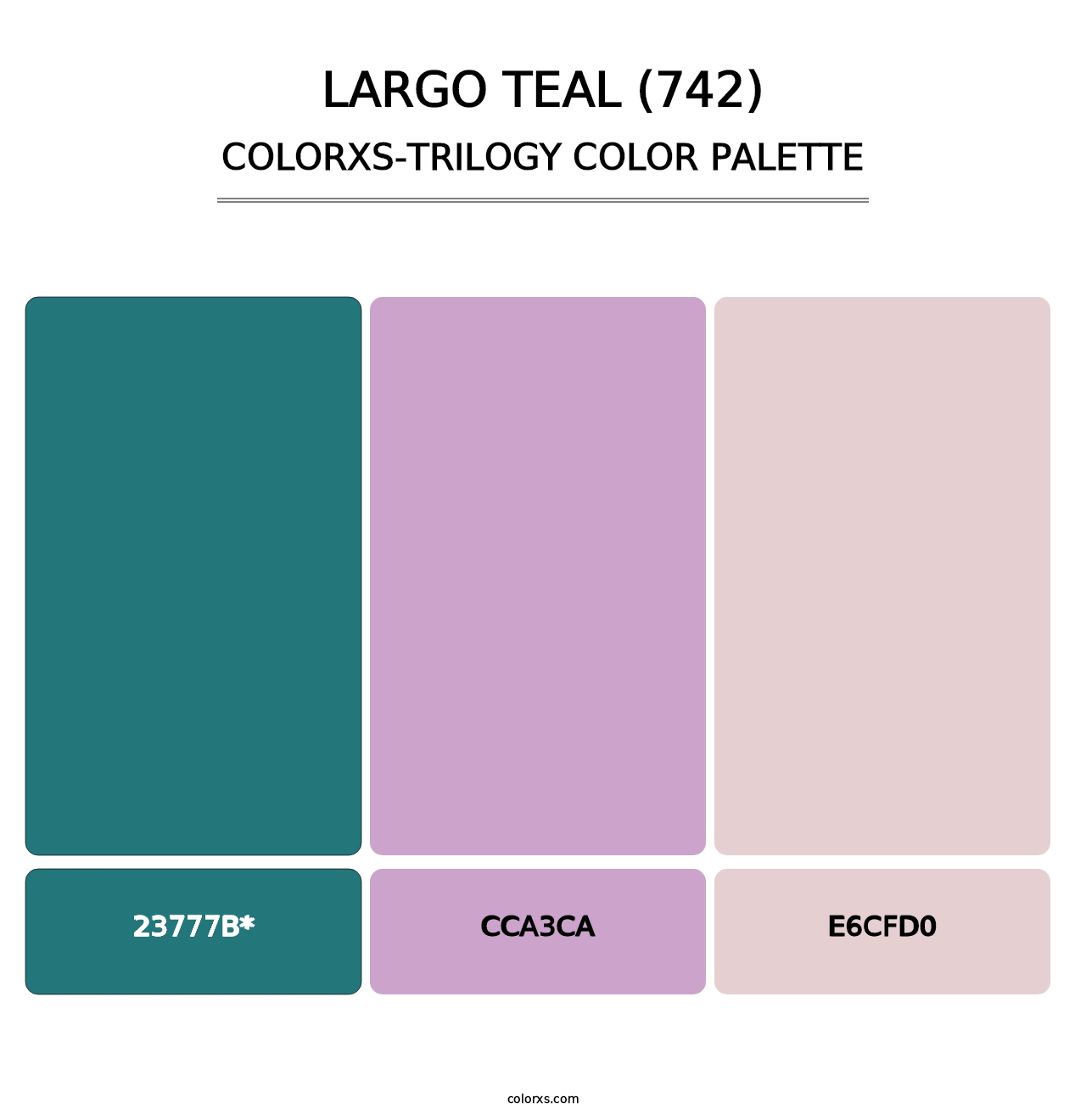 Largo Teal (742) - Colorxs Trilogy Palette
