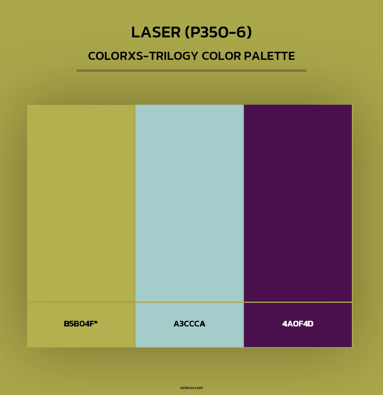 Laser (P350-6) - Colorxs Trilogy Palette