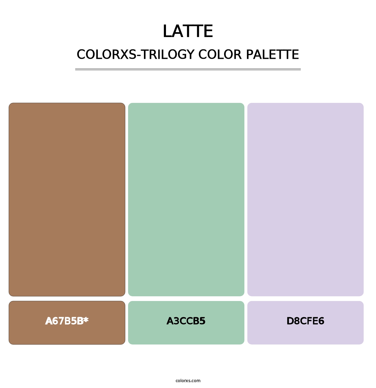 Latte - Colorxs Trilogy Palette