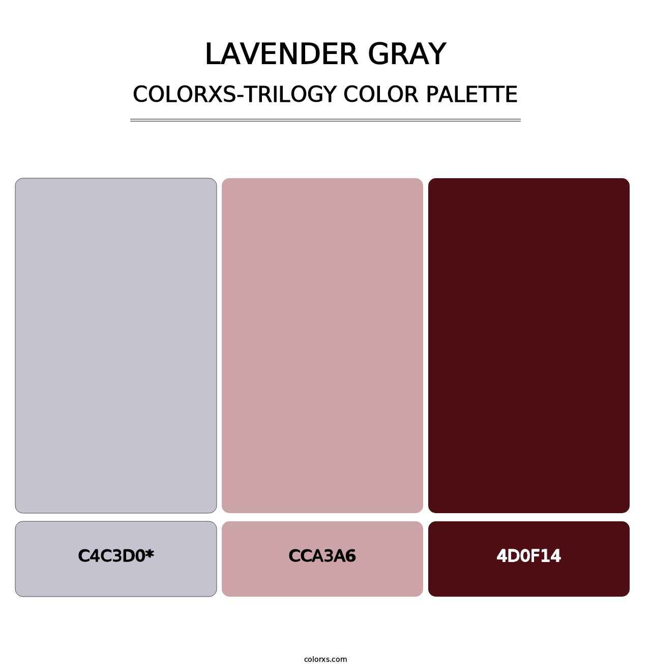 Lavender Gray - Colorxs Trilogy Palette