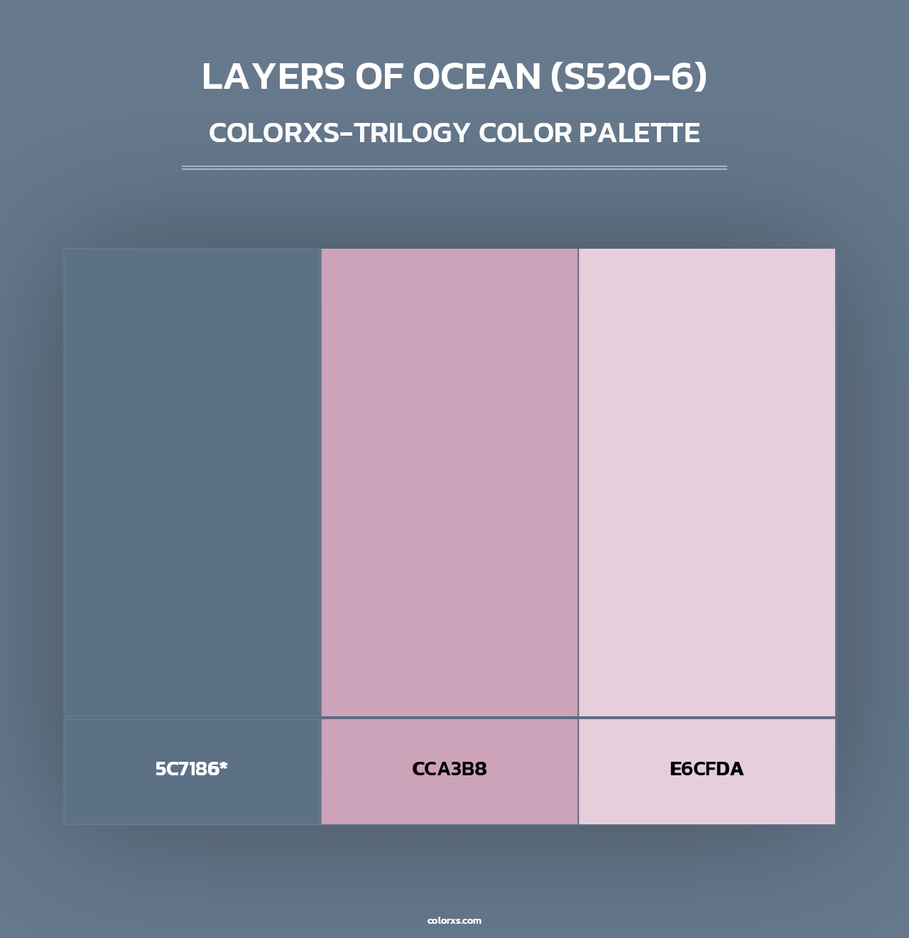 Layers Of Ocean (S520-6) - Colorxs Trilogy Palette