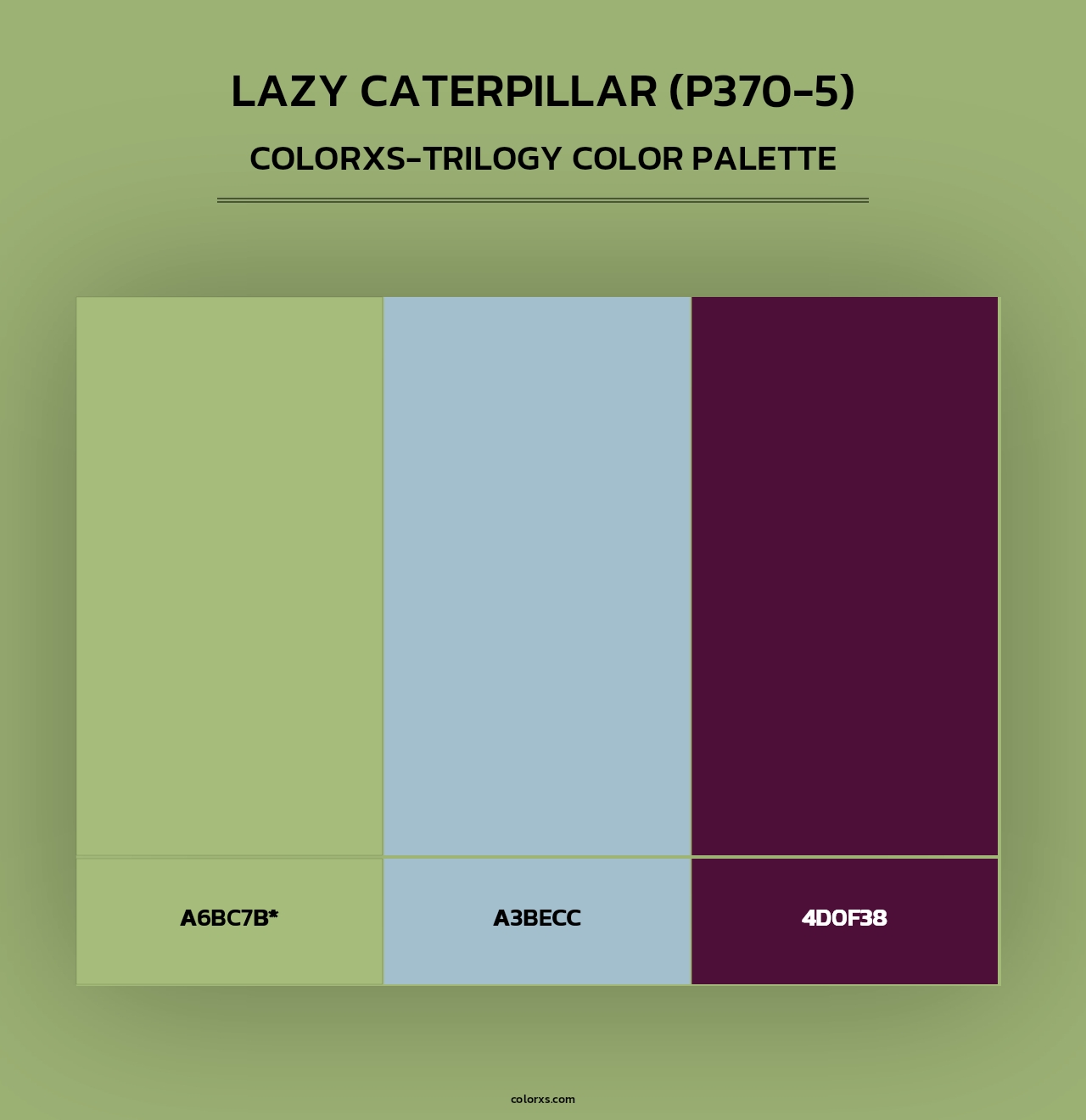 Lazy Caterpillar (P370-5) - Colorxs Trilogy Palette