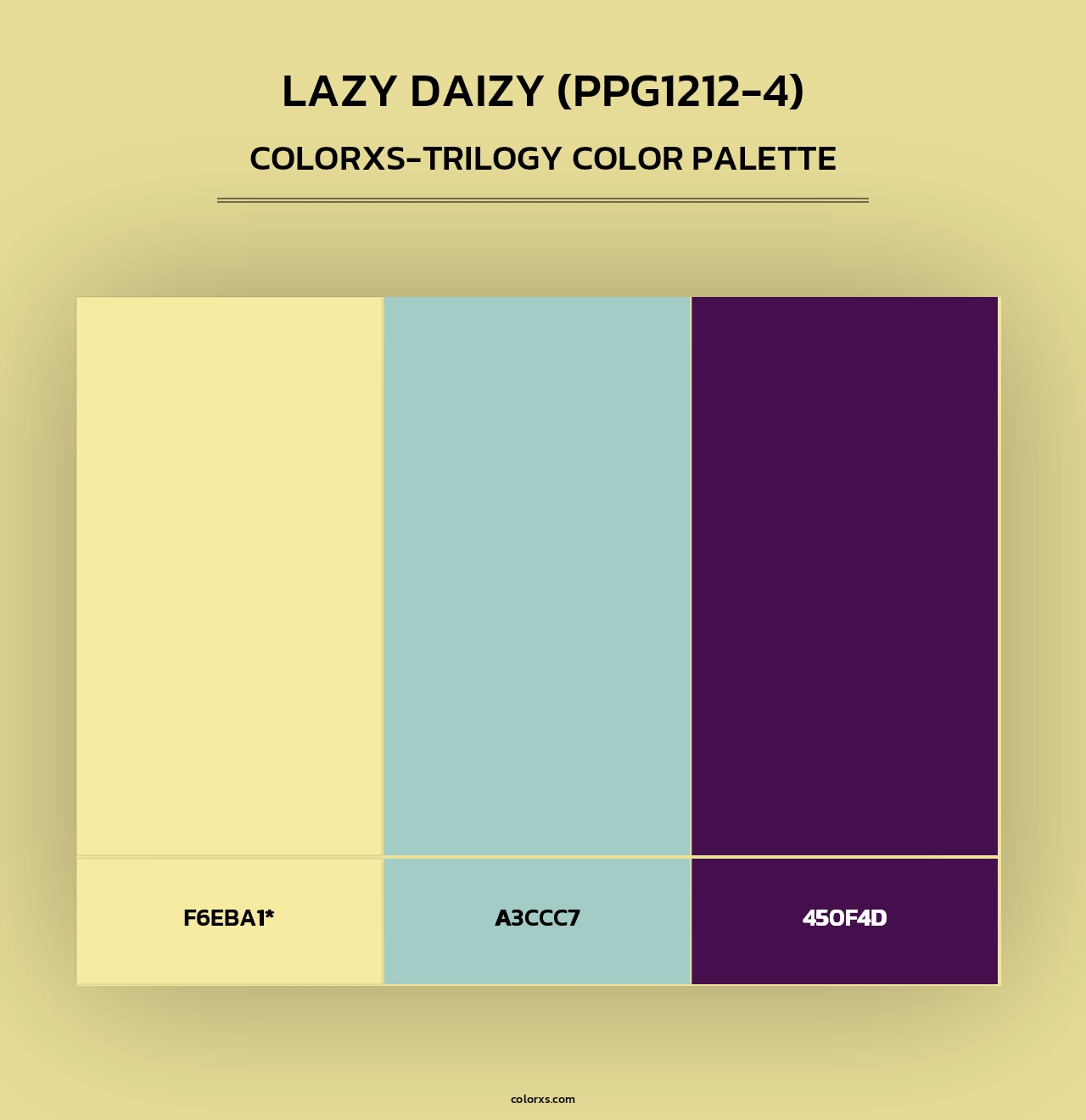 Lazy Daizy (PPG1212-4) - Colorxs Trilogy Palette