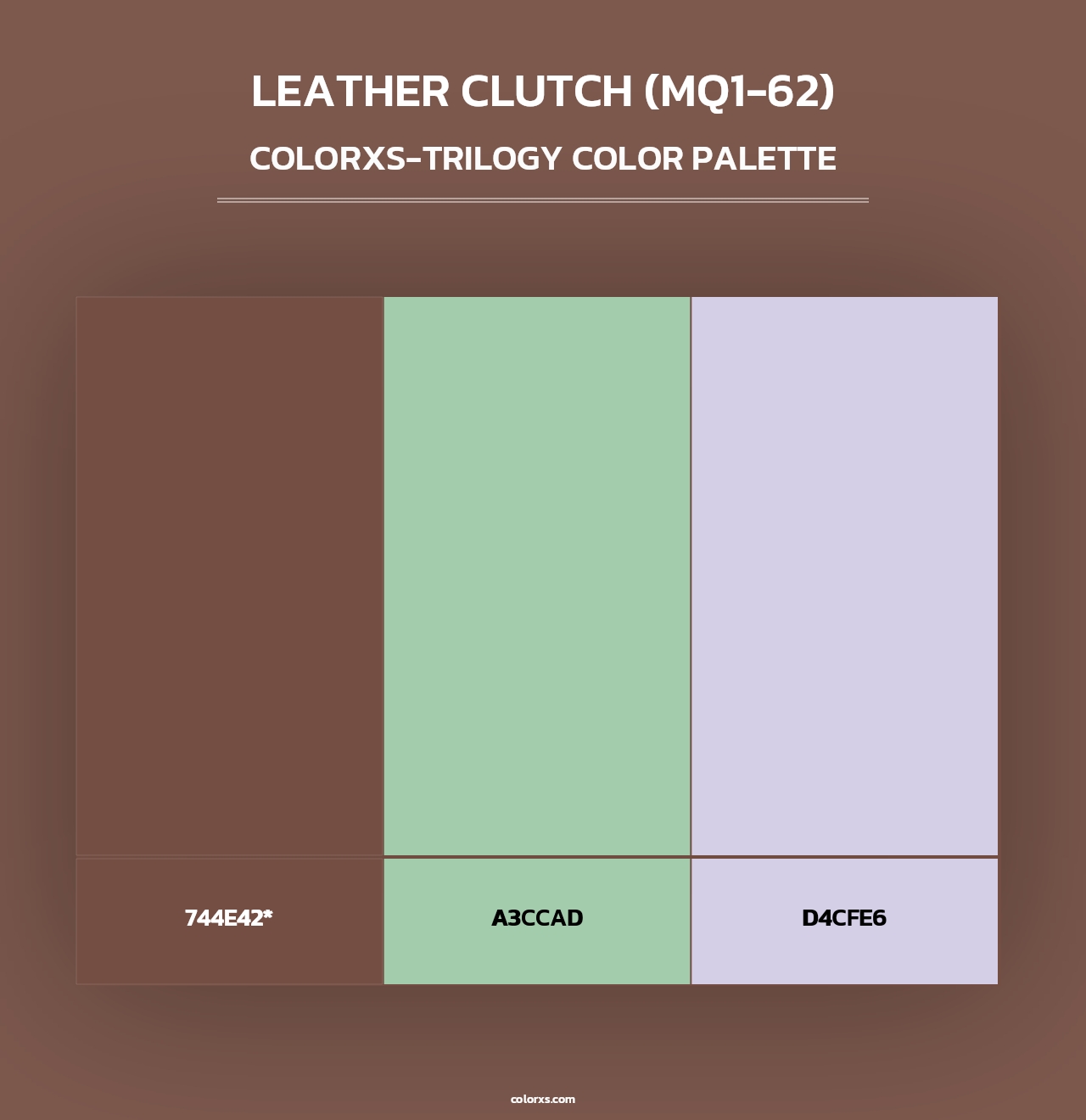 Leather Clutch (MQ1-62) - Colorxs Trilogy Palette