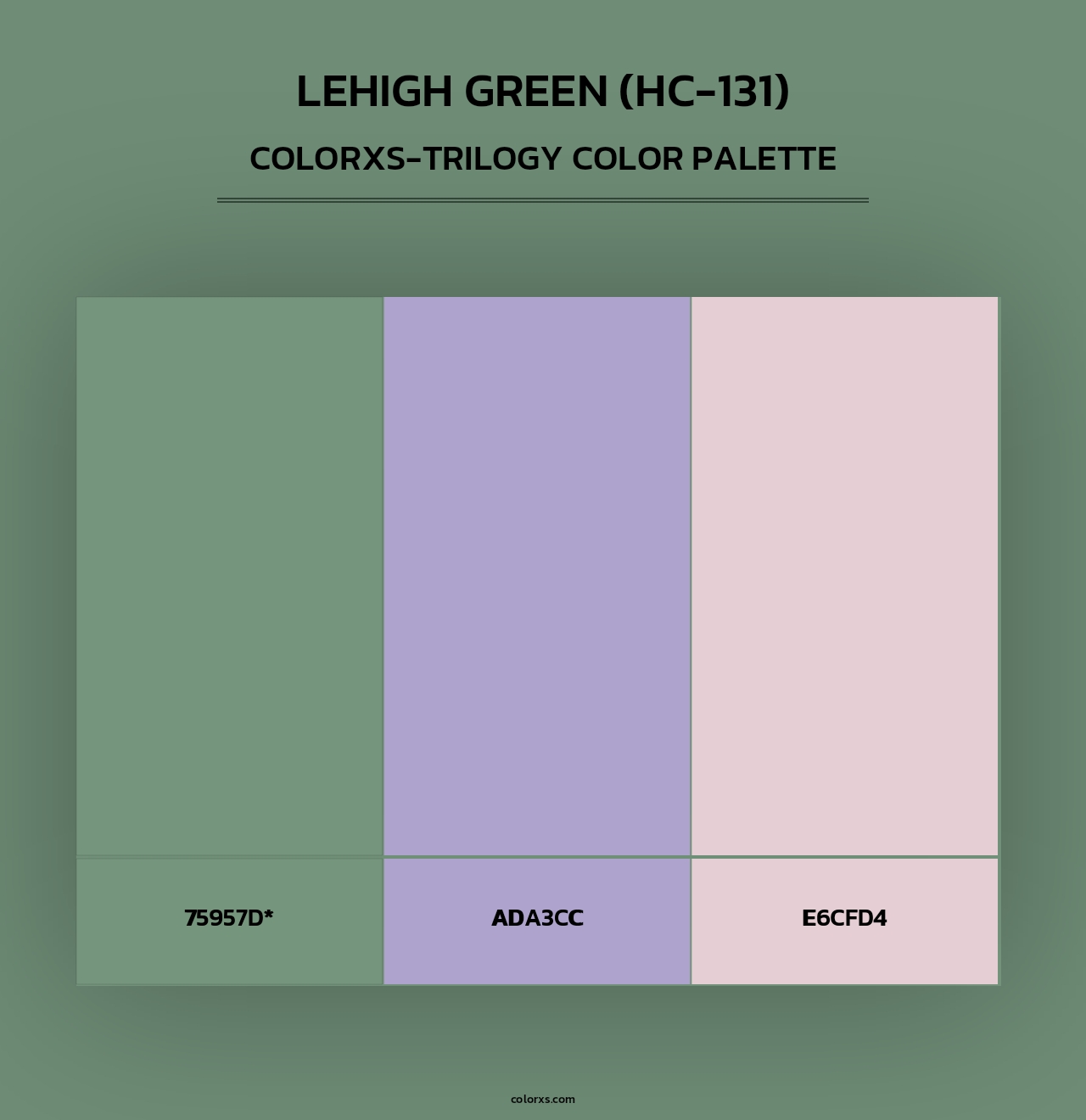 Lehigh Green (HC-131) - Colorxs Trilogy Palette