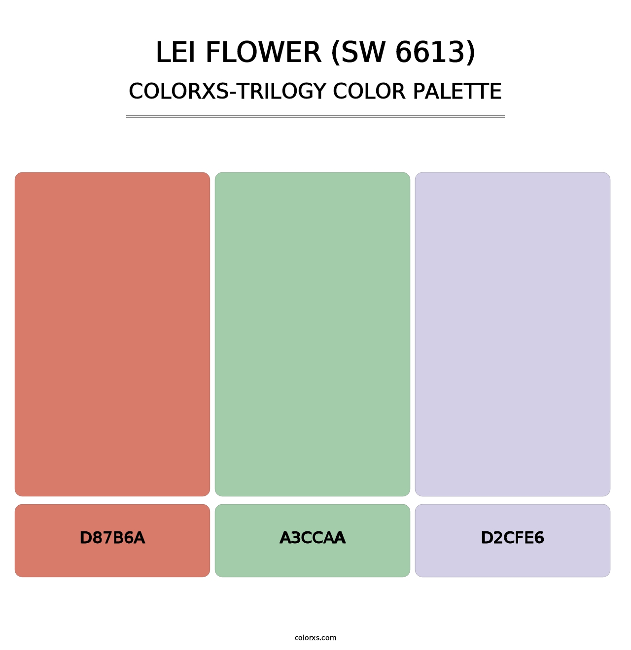 Lei Flower (SW 6613) - Colorxs Trilogy Palette