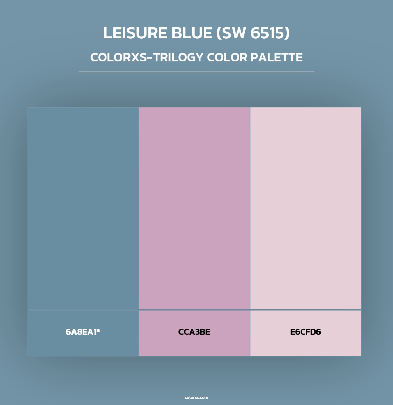 Leisure Blue (SW 6515) - Colorxs Trilogy Palette