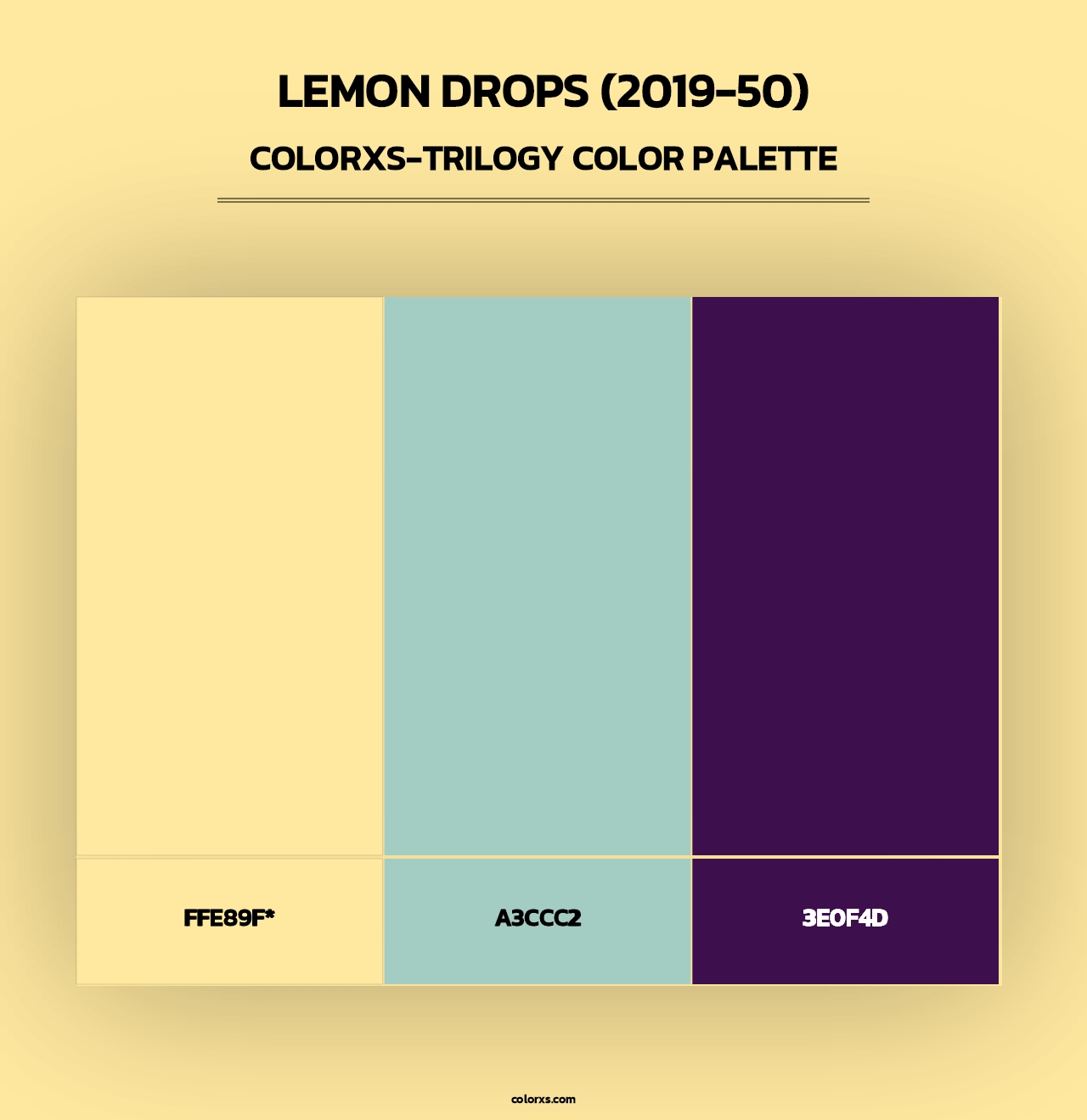 Lemon Drops (2019-50) - Colorxs Trilogy Palette