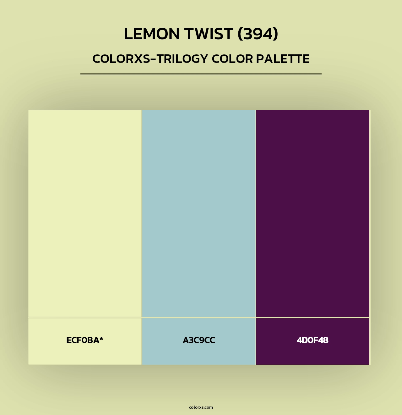 Lemon Twist (394) - Colorxs Trilogy Palette