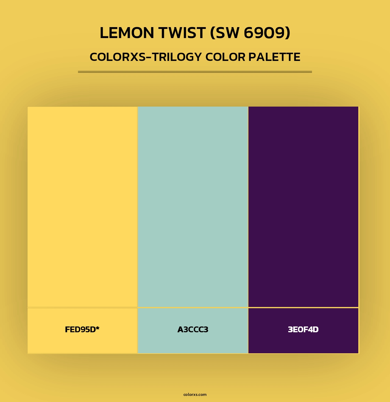 Lemon Twist (SW 6909) - Colorxs Trilogy Palette