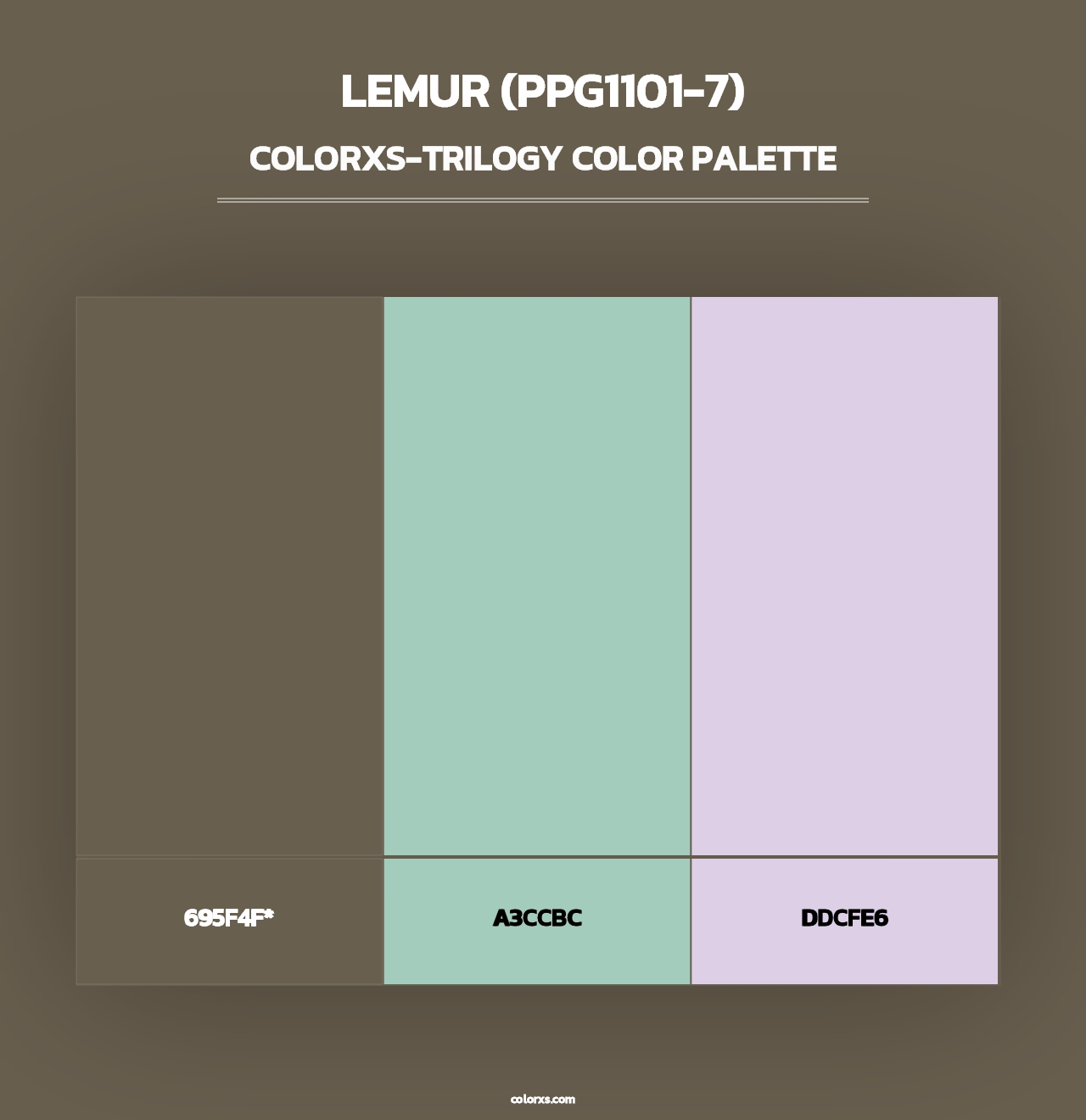 Lemur (PPG1101-7) - Colorxs Trilogy Palette