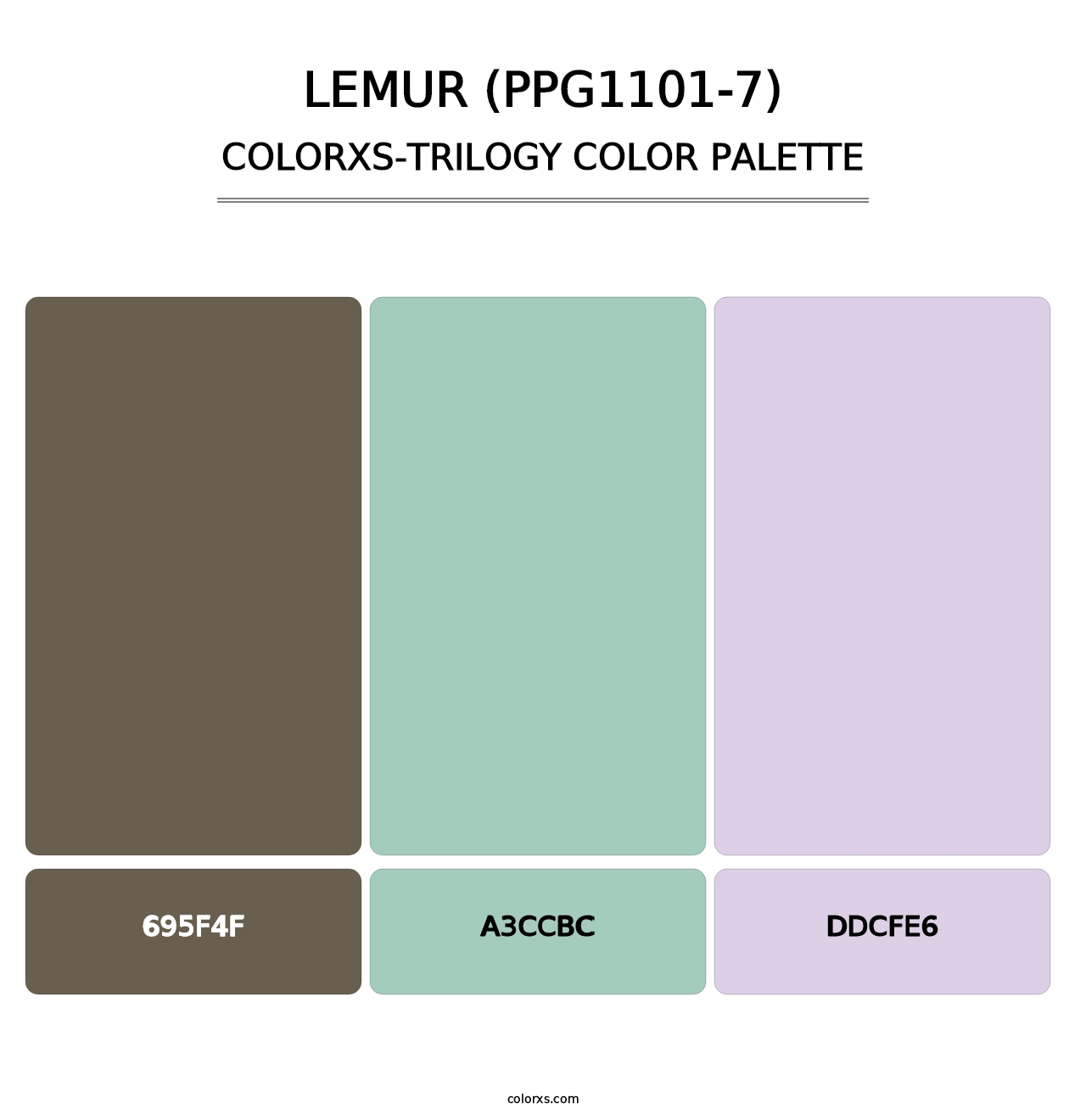 Lemur (PPG1101-7) - Colorxs Trilogy Palette