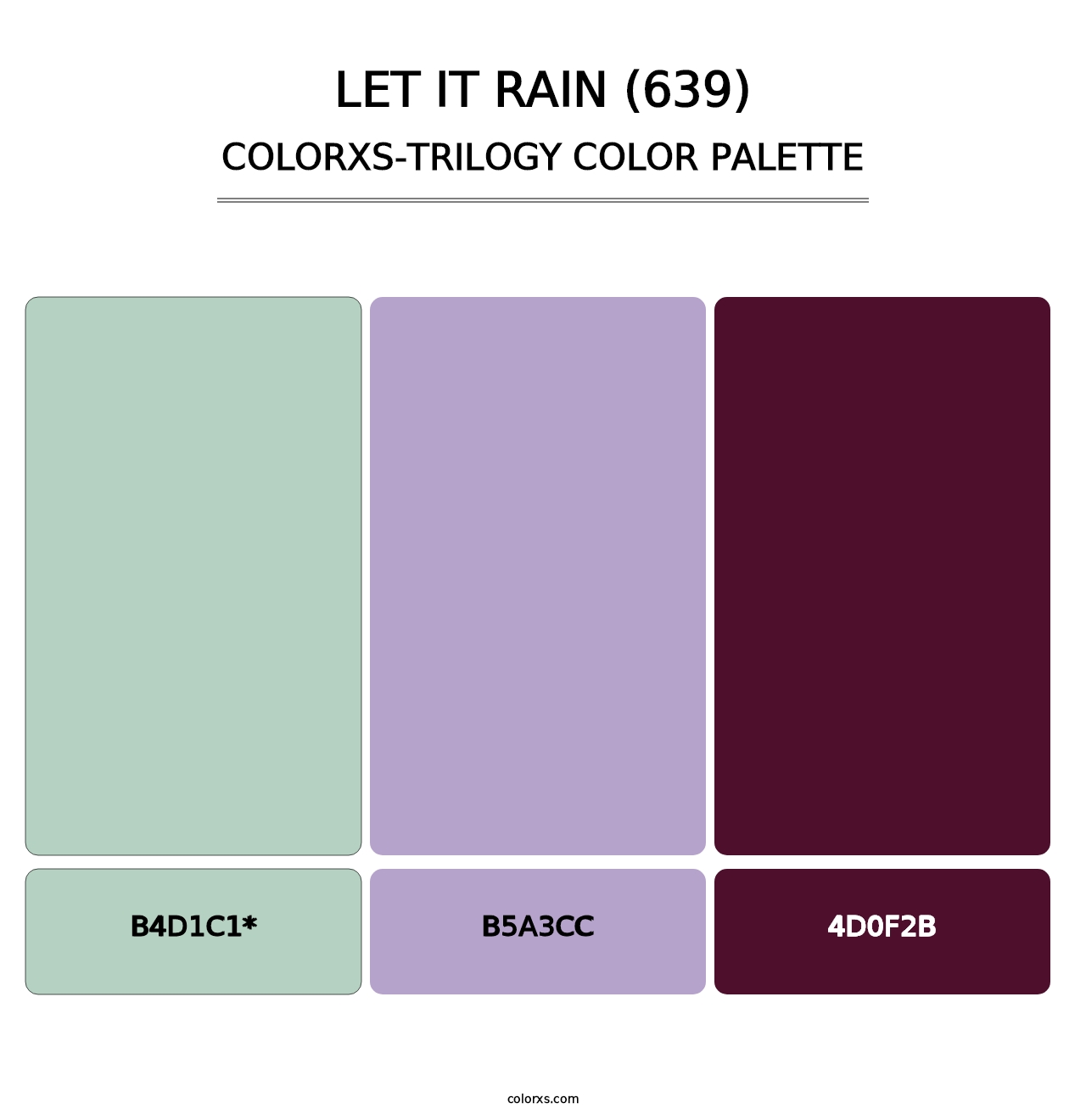 Let It Rain (639) - Colorxs Trilogy Palette