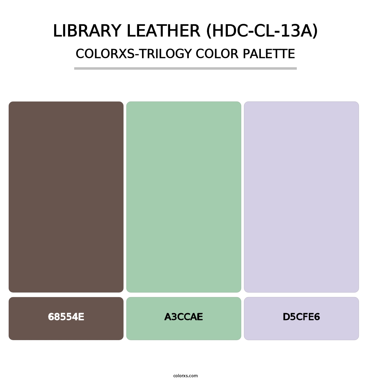Library Leather (HDC-CL-13A) - Colorxs Trilogy Palette