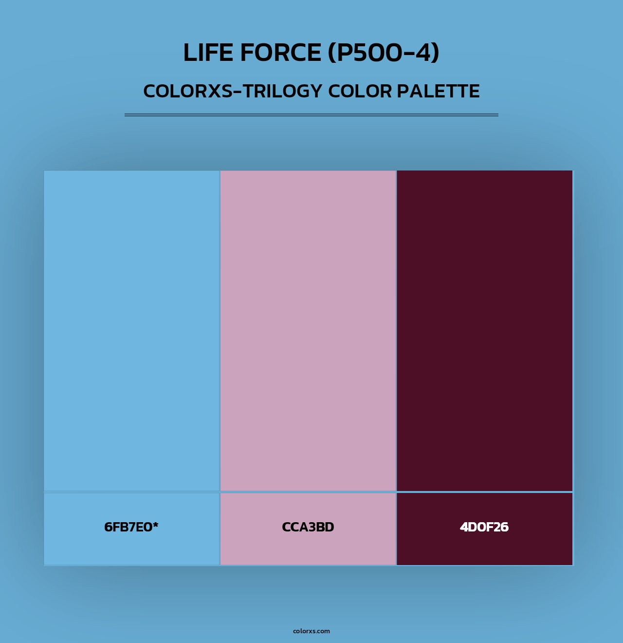 Life Force (P500-4) - Colorxs Trilogy Palette