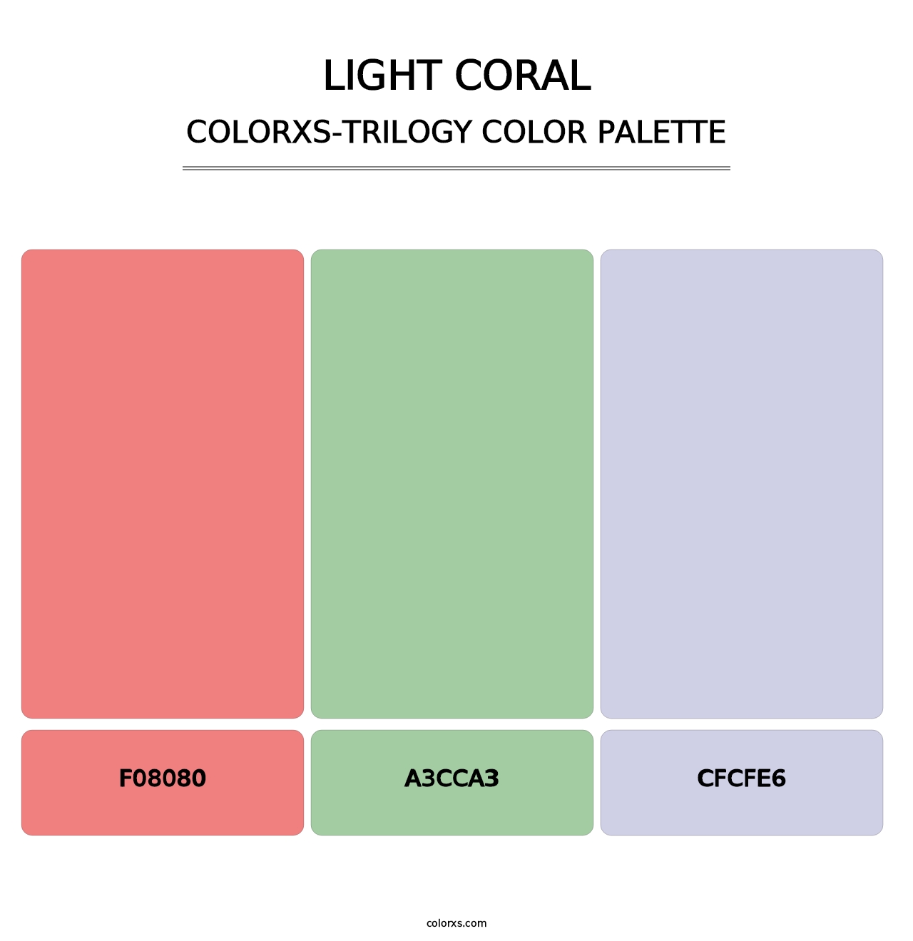 Light Coral - Colorxs Trilogy Palette