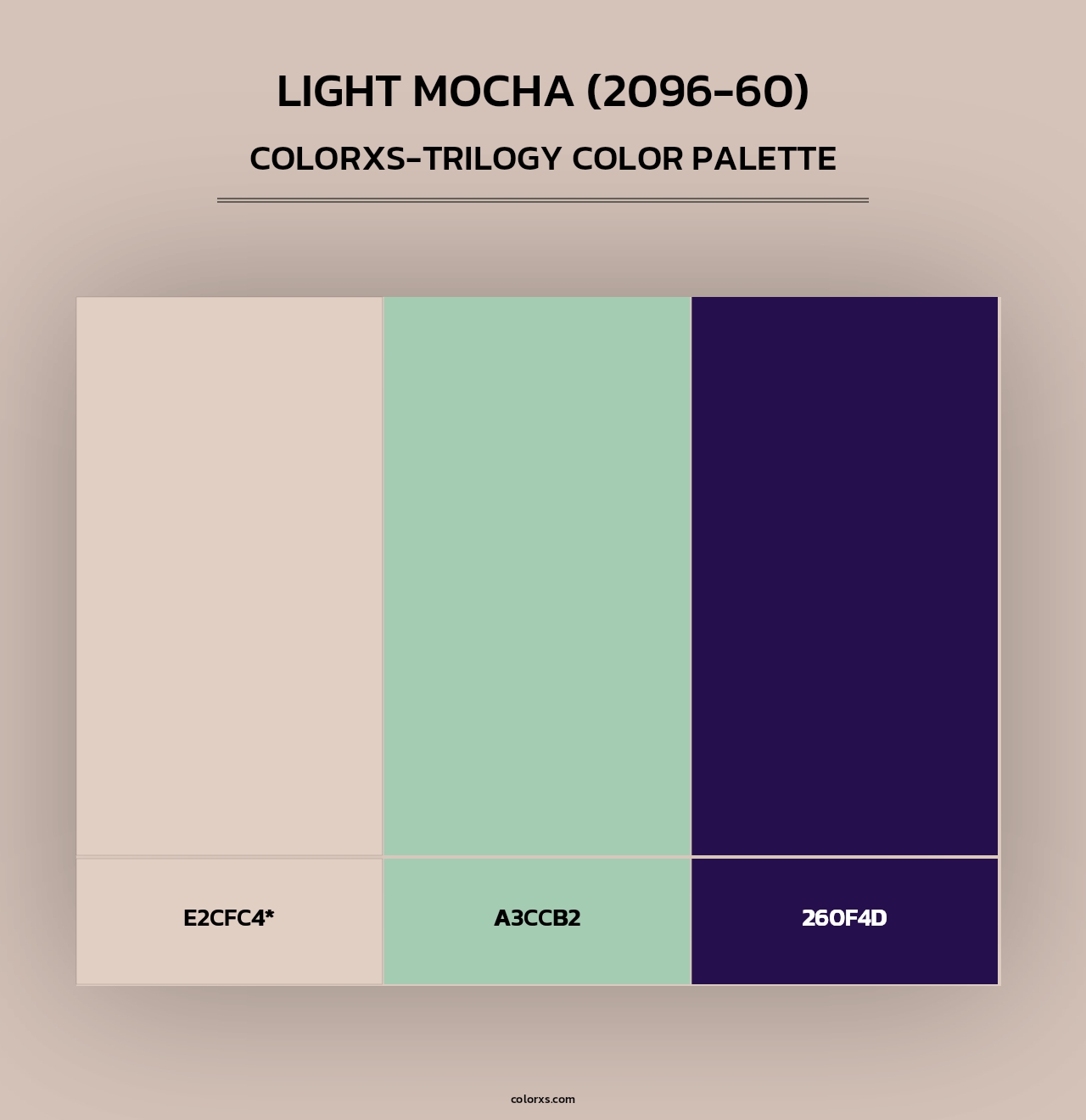 Light Mocha (2096-60) - Colorxs Trilogy Palette