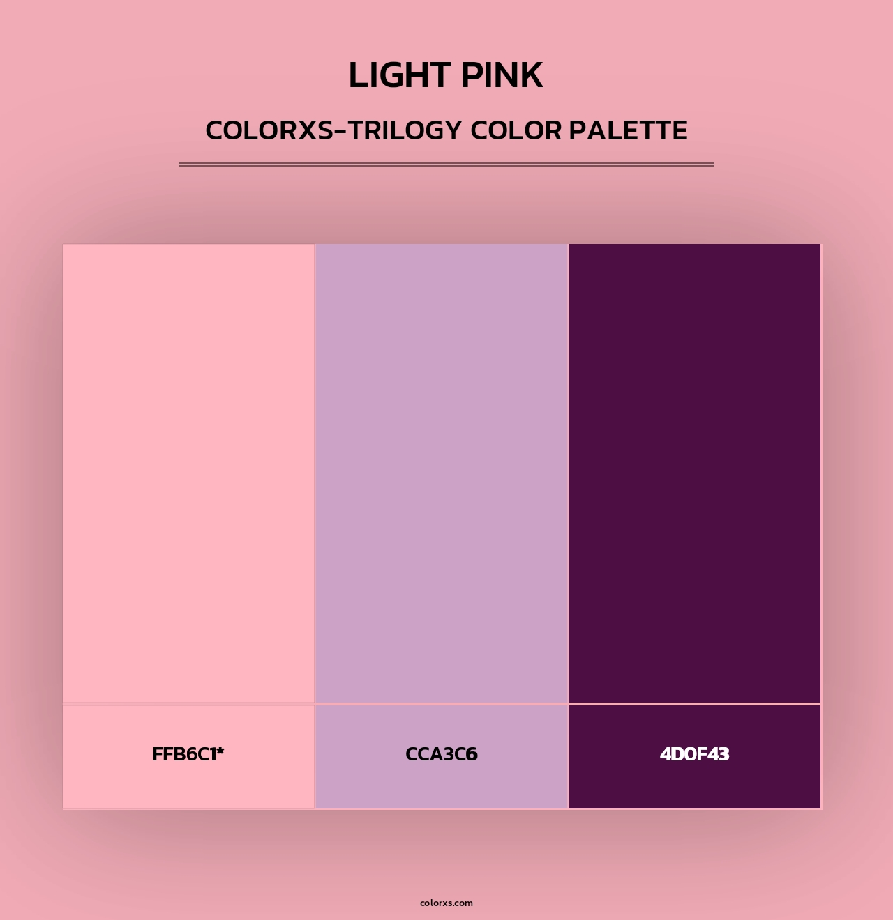 Light Pink - Colorxs Trilogy Palette